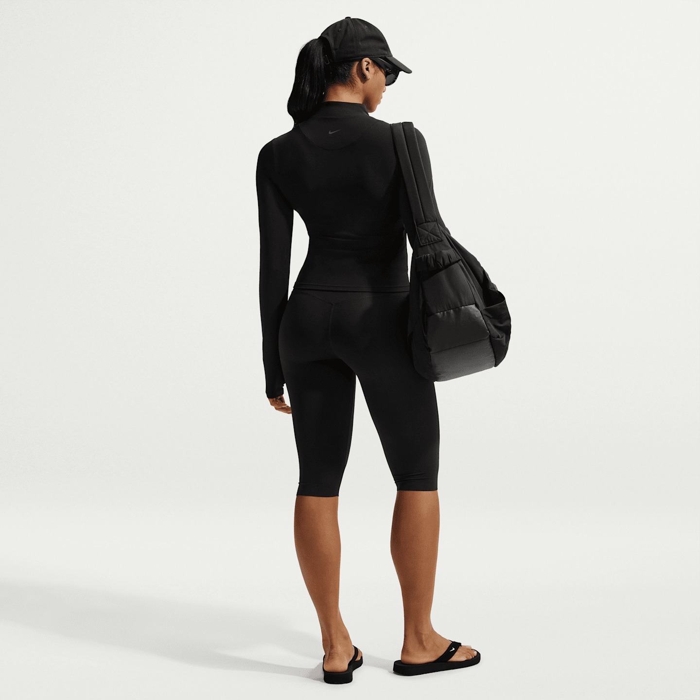 Женская куртка Nike Zenvy Dri-FIT на молнии, цвет: Чёрный / Холодный серый — фото 5
