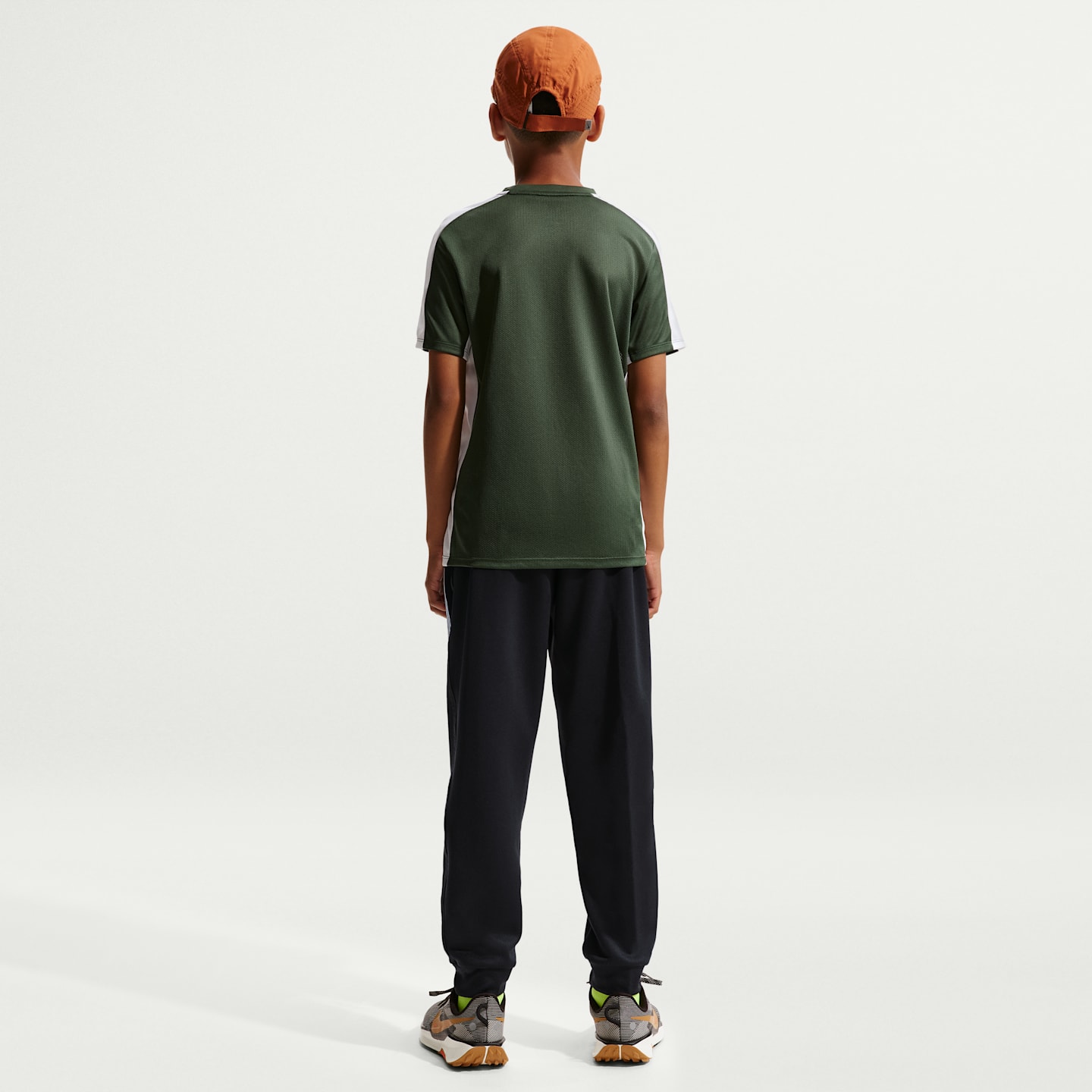 Брюки Nike Multi Knit Training для мальчиков, цвет: Чёрный / Белый — фото 5