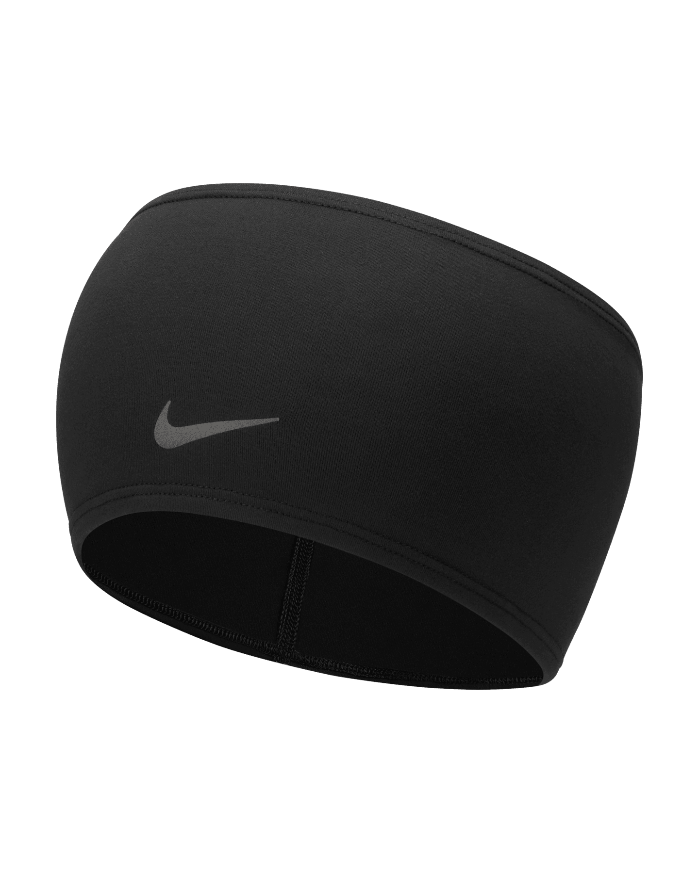 Мужские аксессуары для волос Nike Dri-FIT Swoosh Headband 2.0, цвет: Чёрный / Серебряный — фото 5