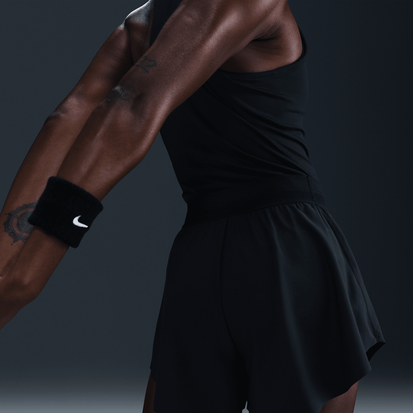 Женские теннисные шорты NikeCourt Ace Advantage Dri-FIT, цвет: Чёрный — фото 3