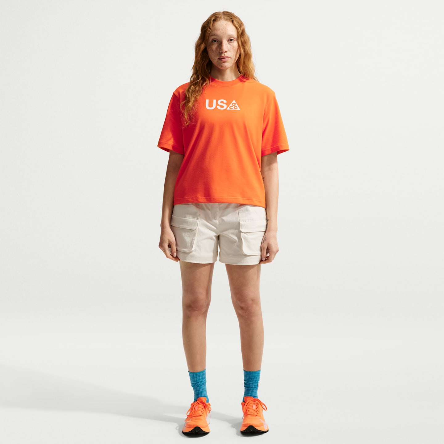 Женская футболка Nike ACG x Team USA Dri-FIT, цвет: Оранжевый — фото 4