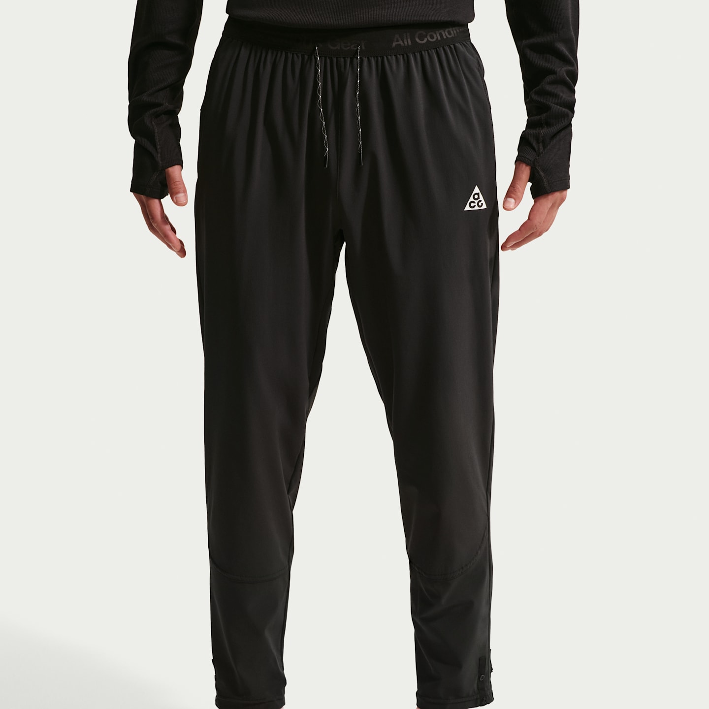 Мужские брюки для трейлраннинга Nike ACG Dawn Range Dri-FIT, цвет: Чёрный / Антрацитовый — фото 2