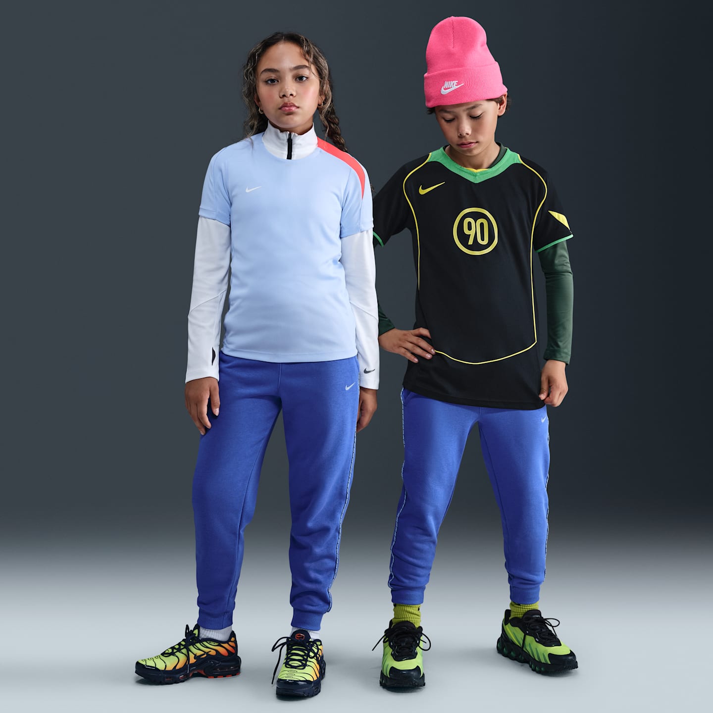 Детские джоггеры Nike Sportswear Club из френч терри, цвет: Синий / Серебристый — фото 1