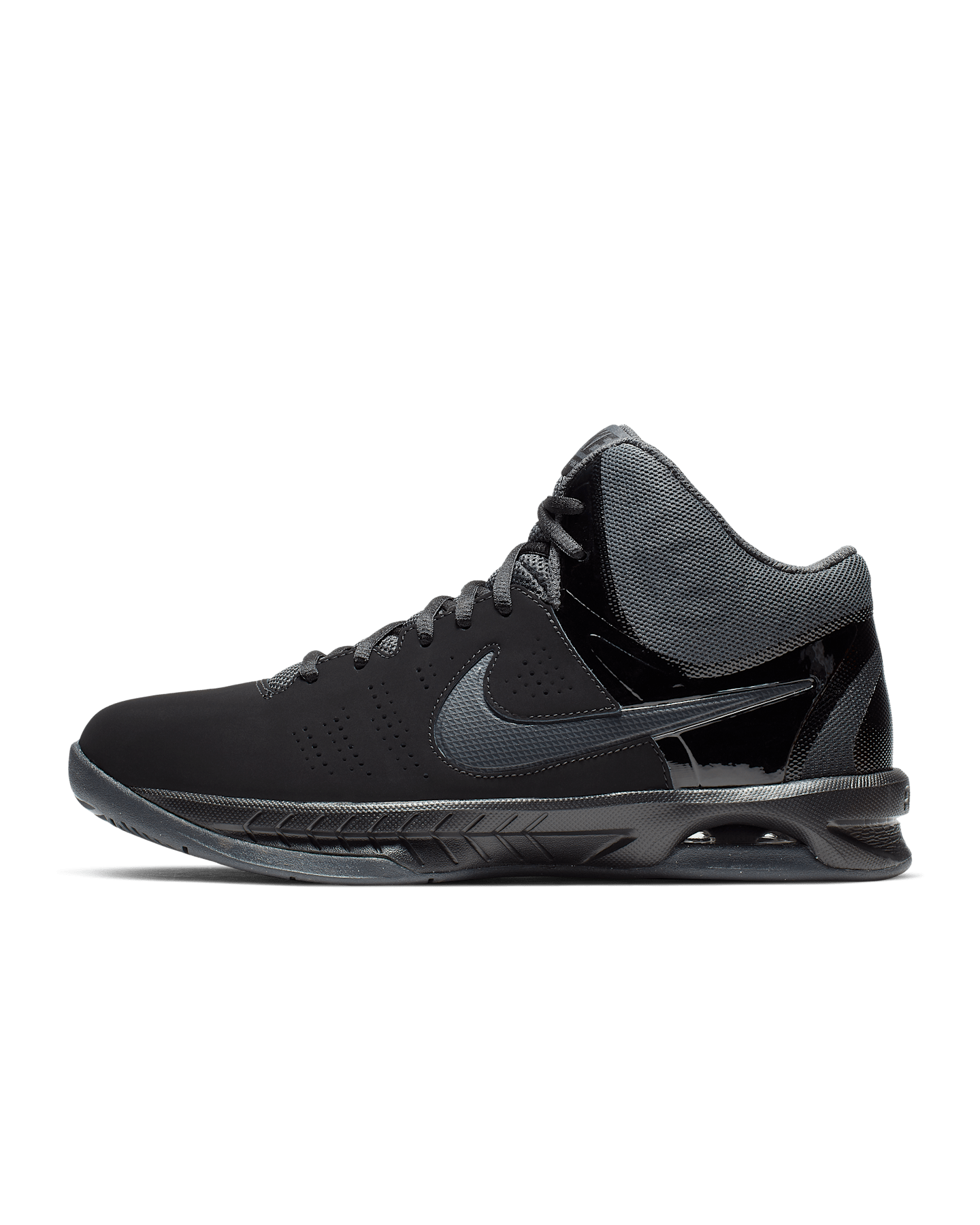 Мужские кроссовки Nike Air Visi Pro VI Nubuck Basketball, цвет: Чёрный / Антрацитовый — фото 7
