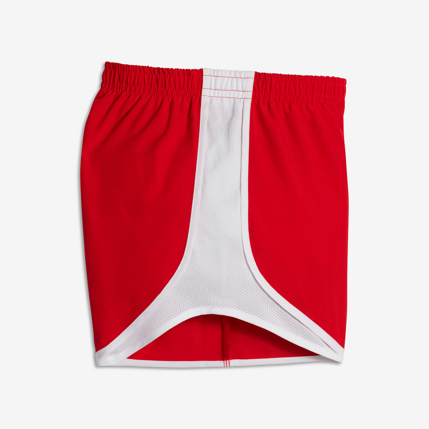 Детские беговые шорты для девочек Nike Dri-FIT Tempo, цвет: Алый / Белый — фото 2