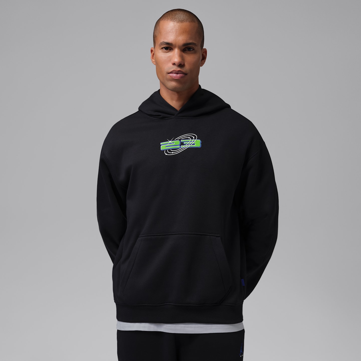 Мужское худи Jordan Brooklyn Space Jam Fleece Pullover, цвет: Чёрный — фото 2