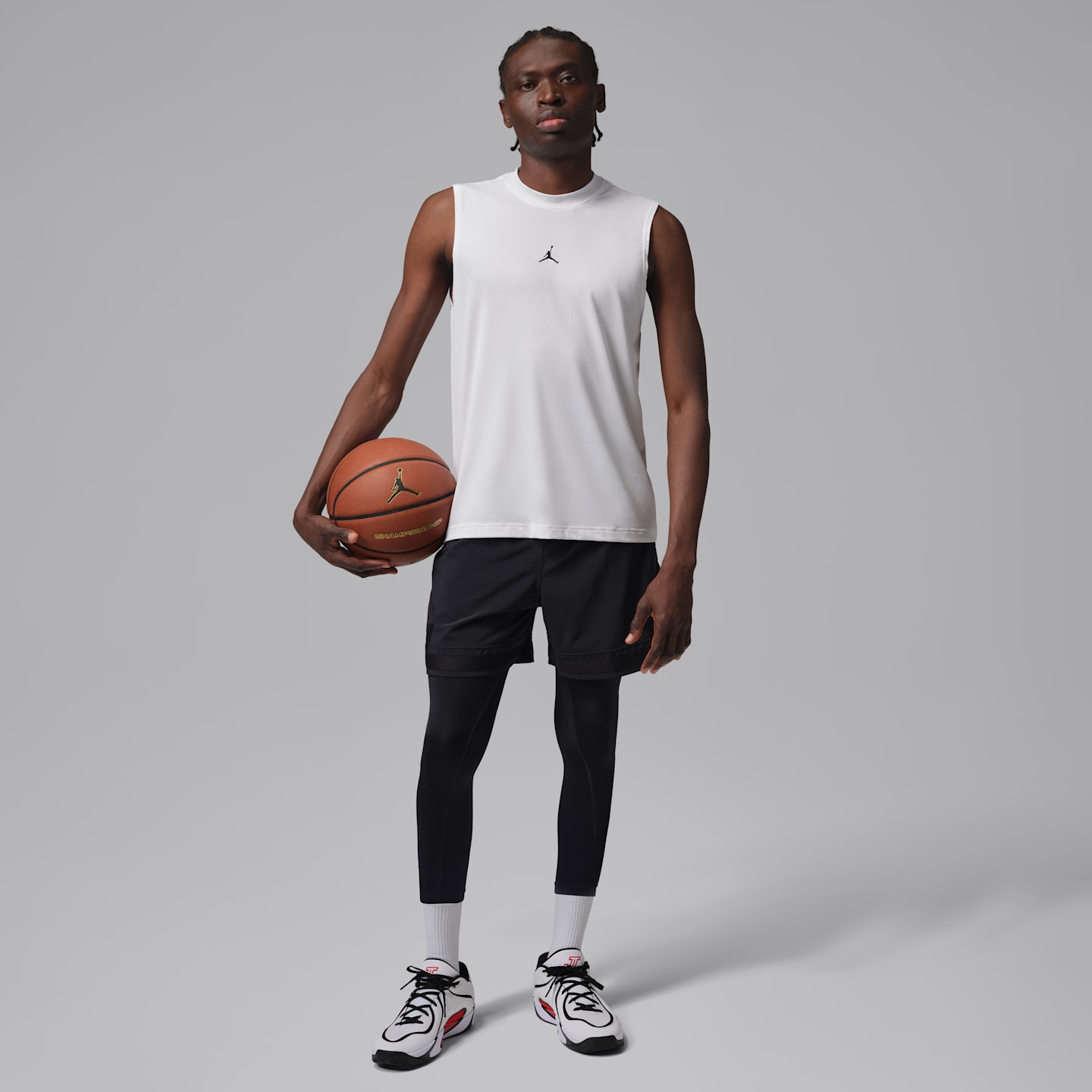 Мужские тайтсы Jordan Sport Essentials Dri-FIT 3/4, цвет: Чёрный — фото 6
