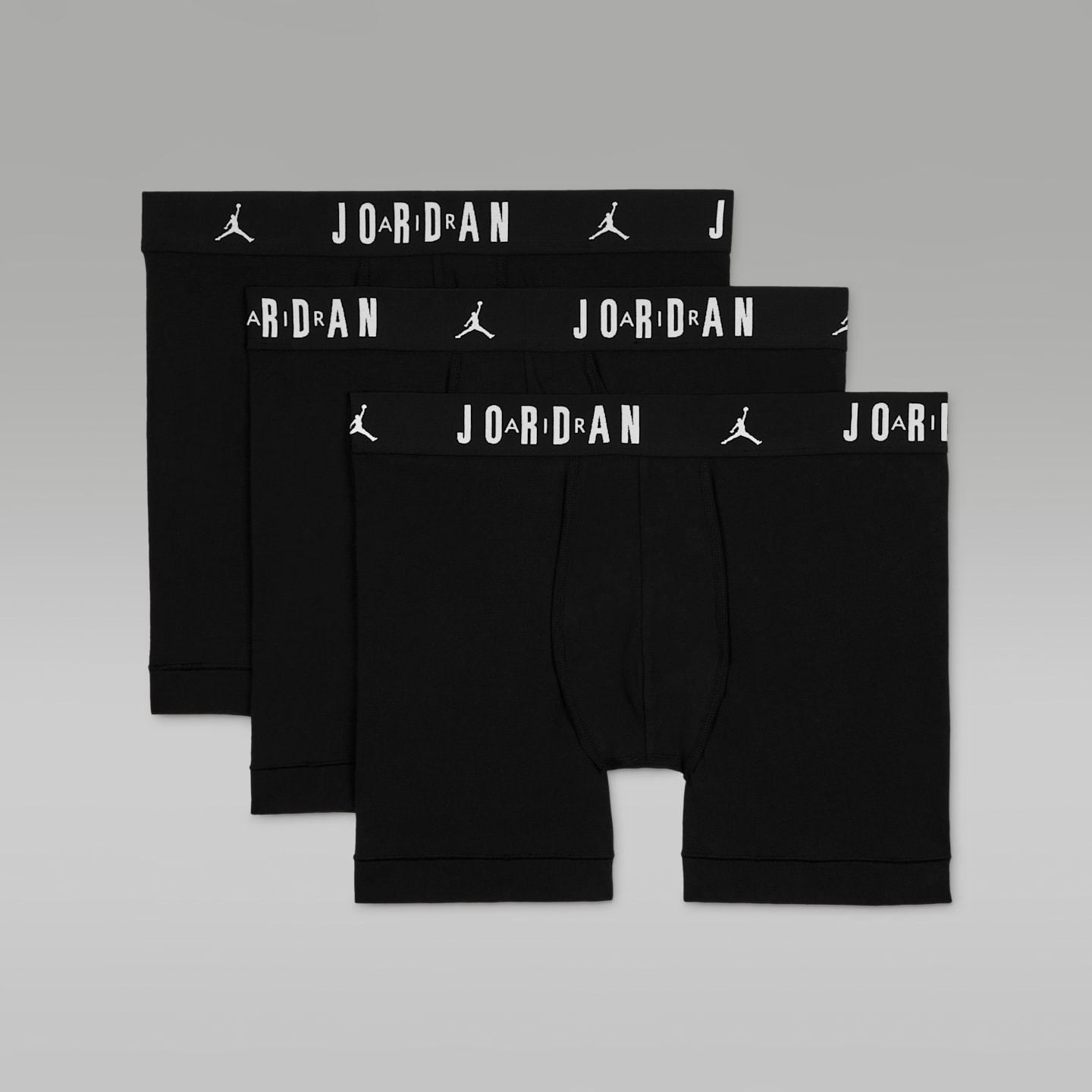 Трусы-боксеры Flight для мужчин, хлопок, 3 шт. — Jordan, цвет: Чёрный — фото 6