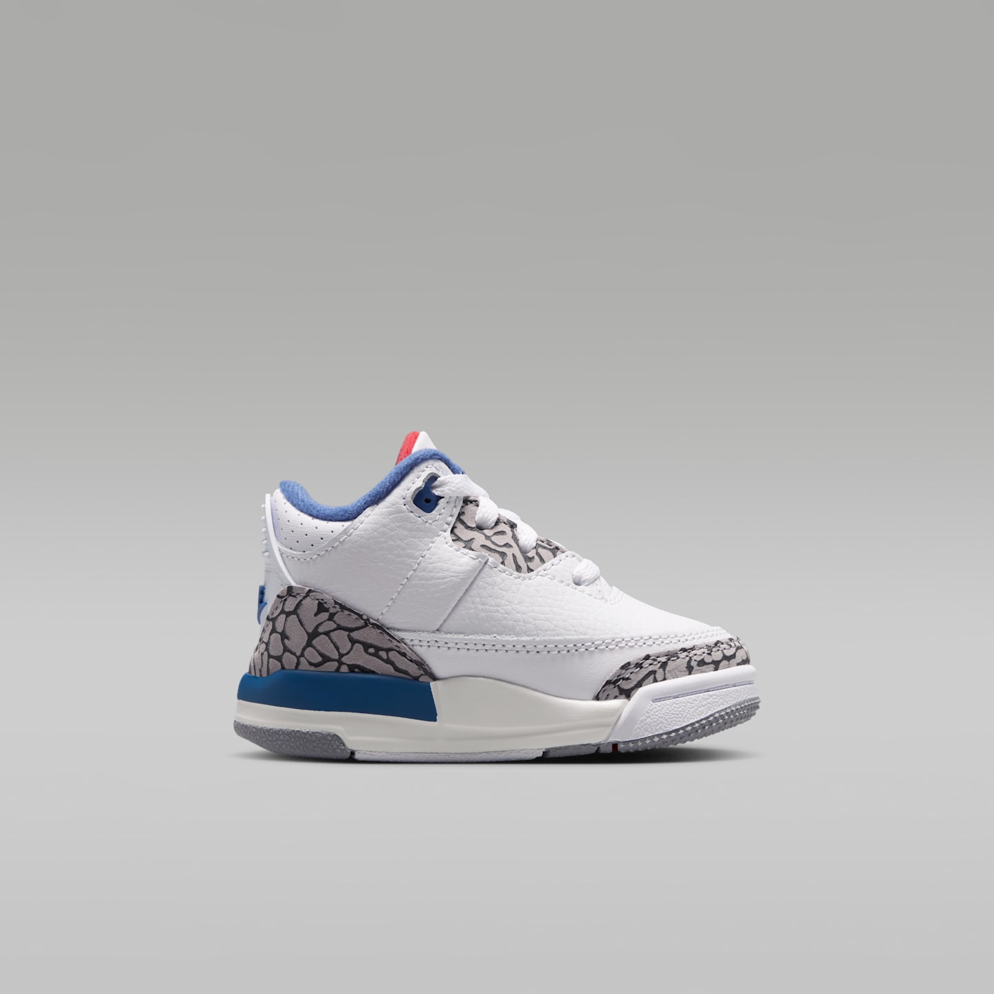 Детские кроссовки Air Jordan 3 Retro "True Blue" Shoes, цвет: Белый / Насыщенный синий, вариант 1 — фото 3