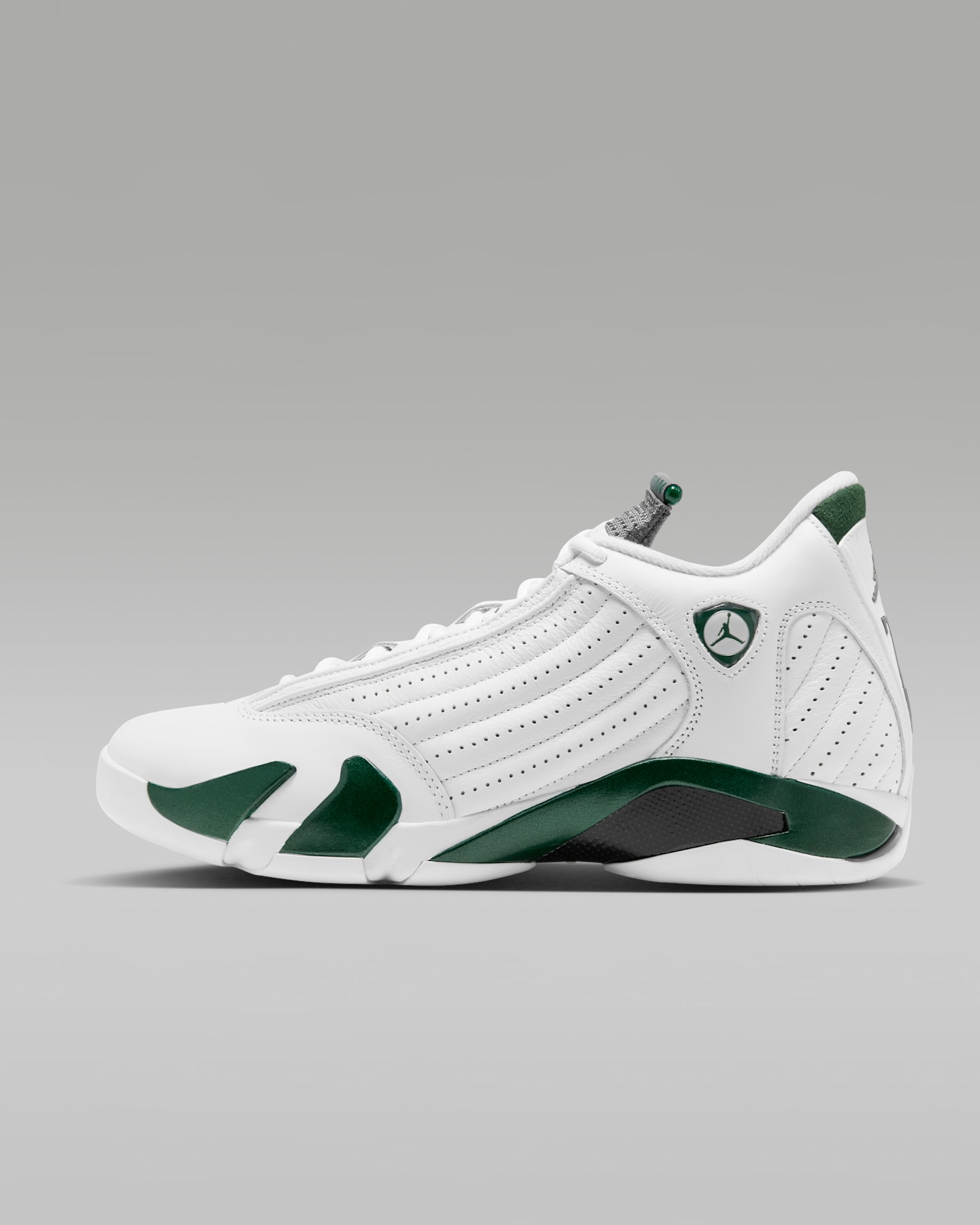 Детские кроссовки Air Jordan 14 Retro "Forest Green", цвет: Зелёный / Белый, вариант 1 — фото 8