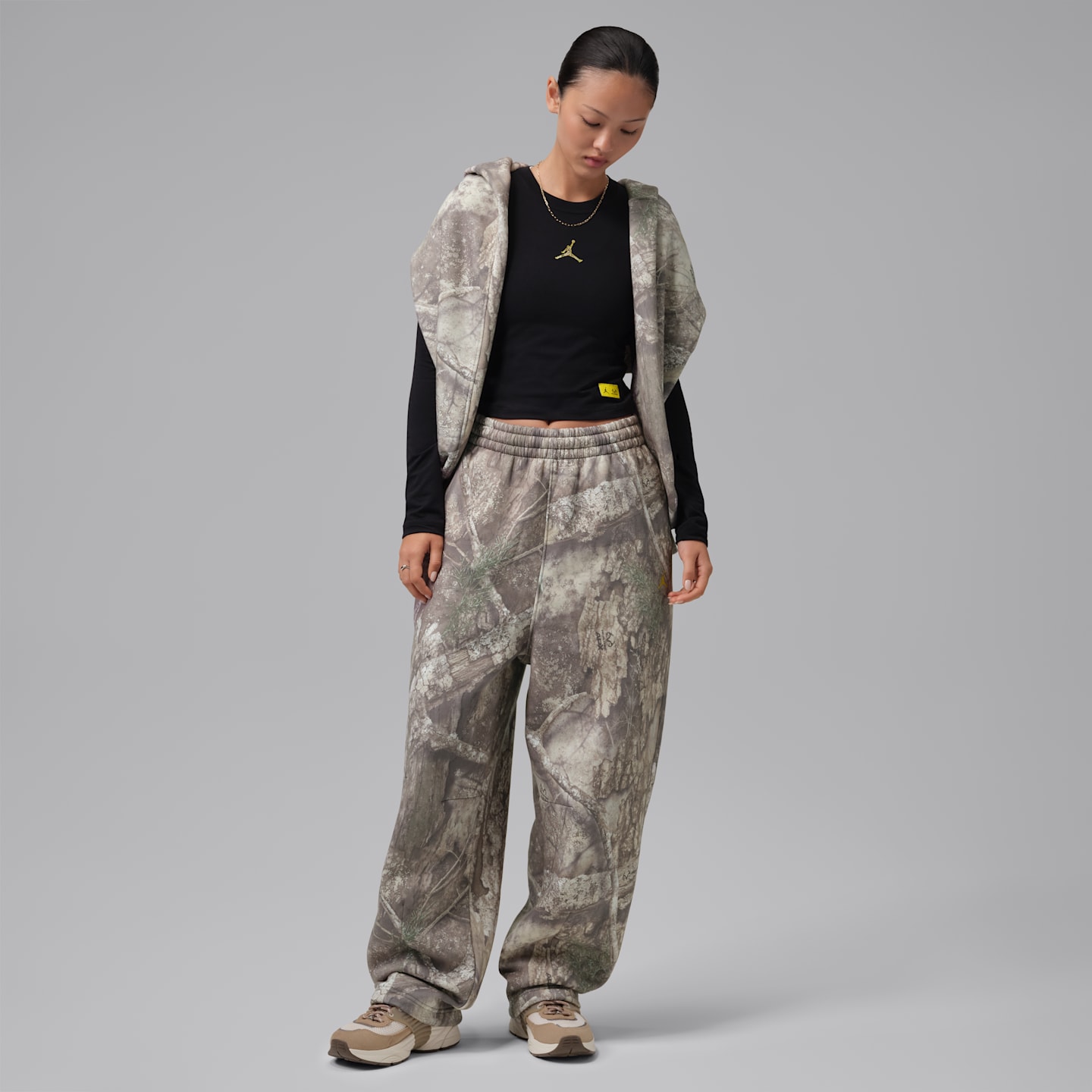 Женские флисовые брюки Jordan Brooklyn Realtree широкие, цвет: Белый — фото 6