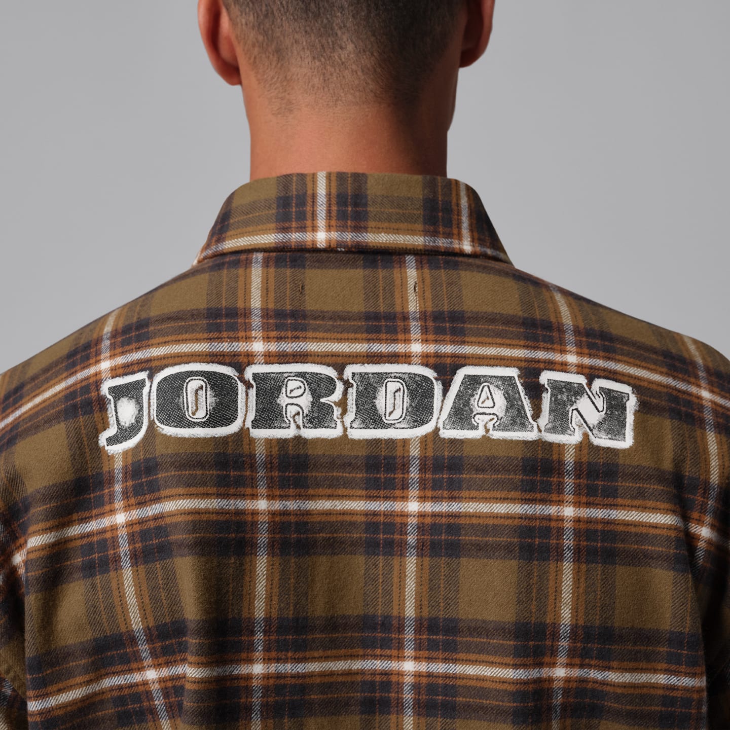 Мужские кроссовки Jordan Brooklyn Graphic Flannel, цвет: Коричневый / Молочный — фото 5