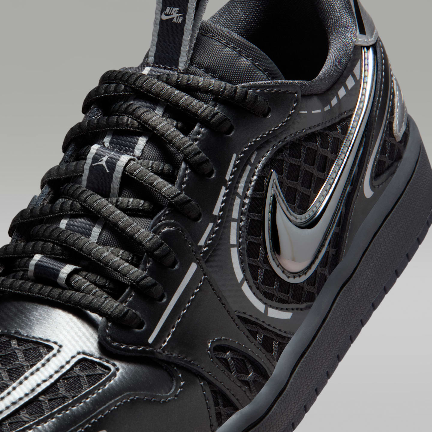 Женские кроссовки Air Jordan 1 Low Method of Make, цвет: Чёрный / Белый — фото 7