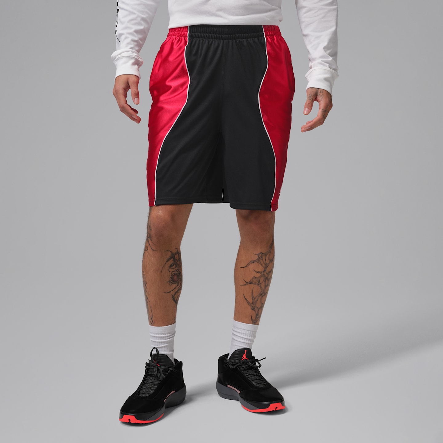 Мужские шорты Jordan Sport Dri-FIT Y2K 9, цвет: Чёрный / Белый — фото 1