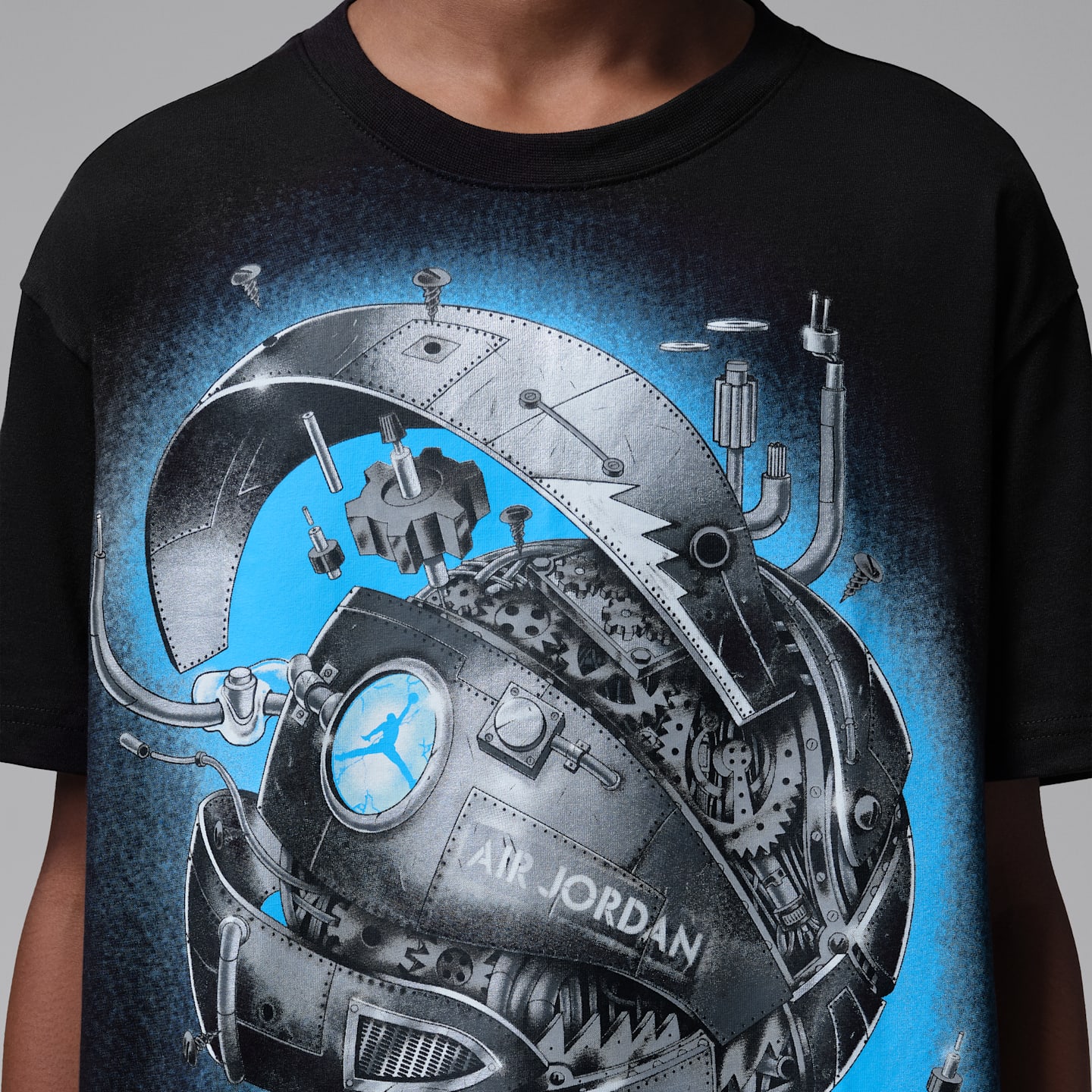 Детская футболка Jordan Ajv Mech Ball, цвет: Чёрный — фото 4