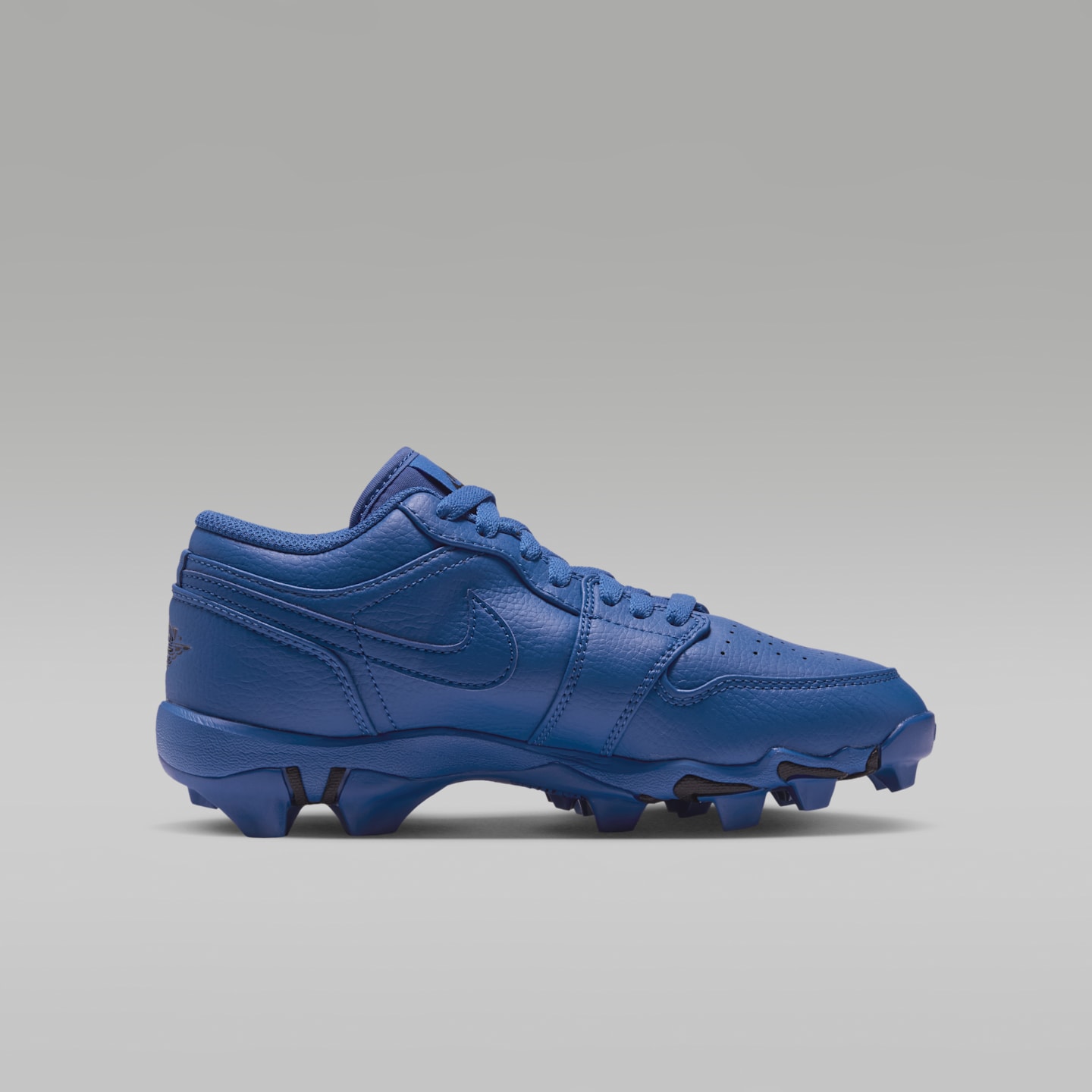 Детские бутсы Jordan 1 Low Cleats, цвет: Королевский синий / Чёрный — фото 3