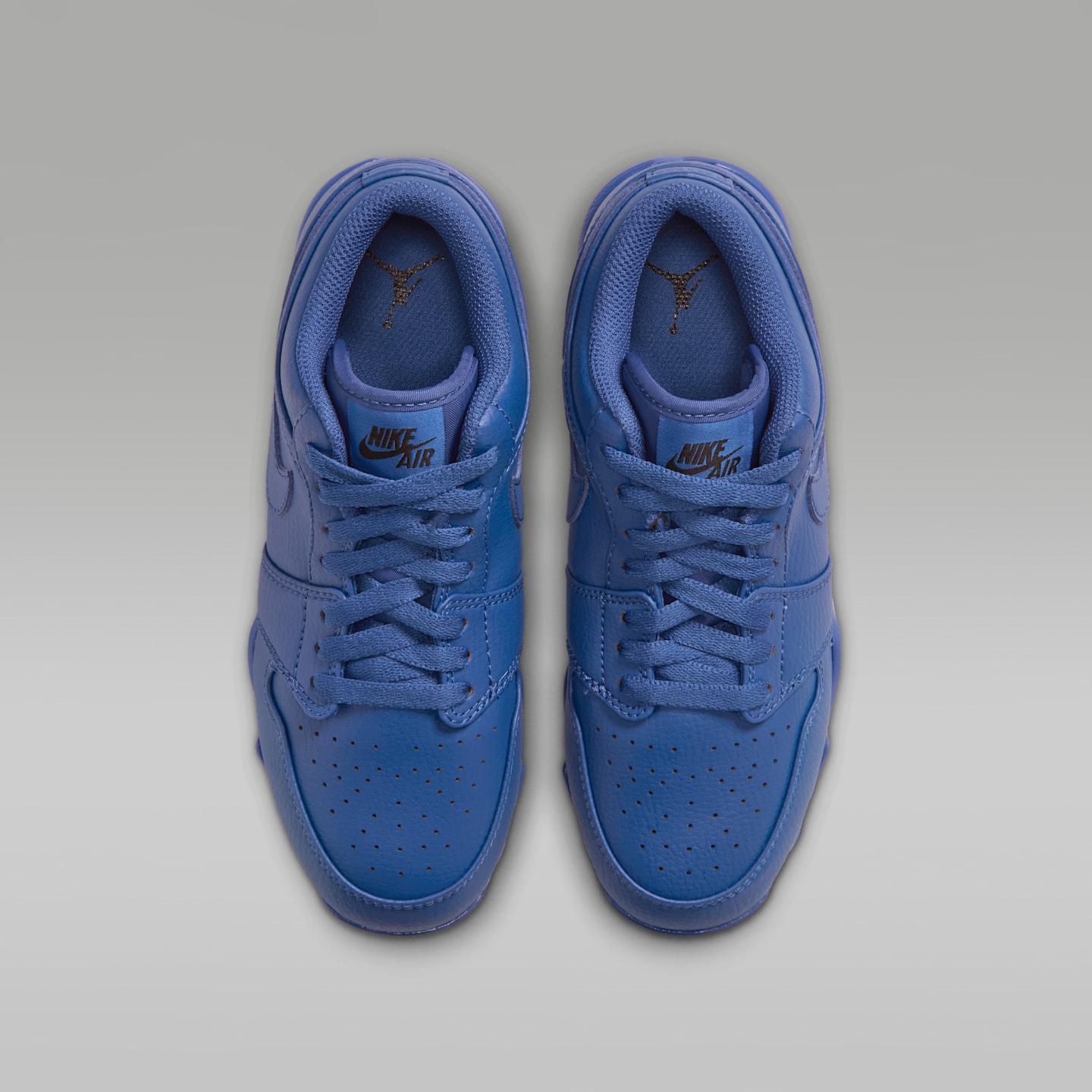 Детские бутсы Jordan 1 Low Cleats, цвет: Королевский синий / Чёрный — фото 4