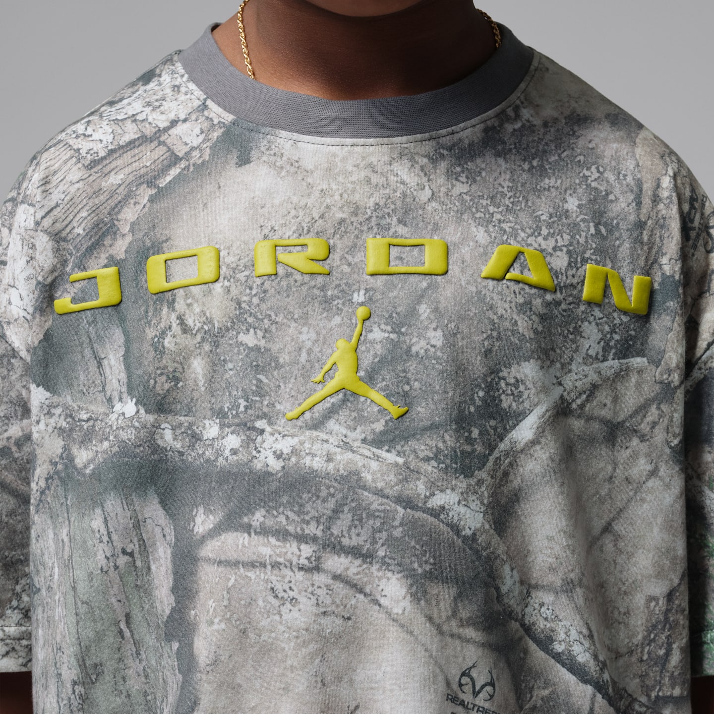 Детская футболка Jordan Brooklyn Realtree Printed, цвет: Swan — фото 4