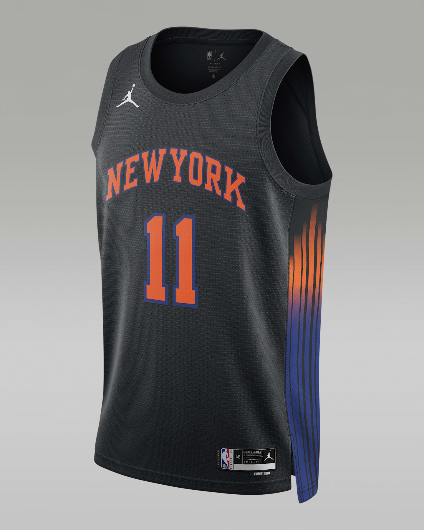 Мужская майка-джерси Nike Dri-FIT NBA Swingman New York Knicks 2025/26 Statement Edition, цвет: Чёрный — фото 3