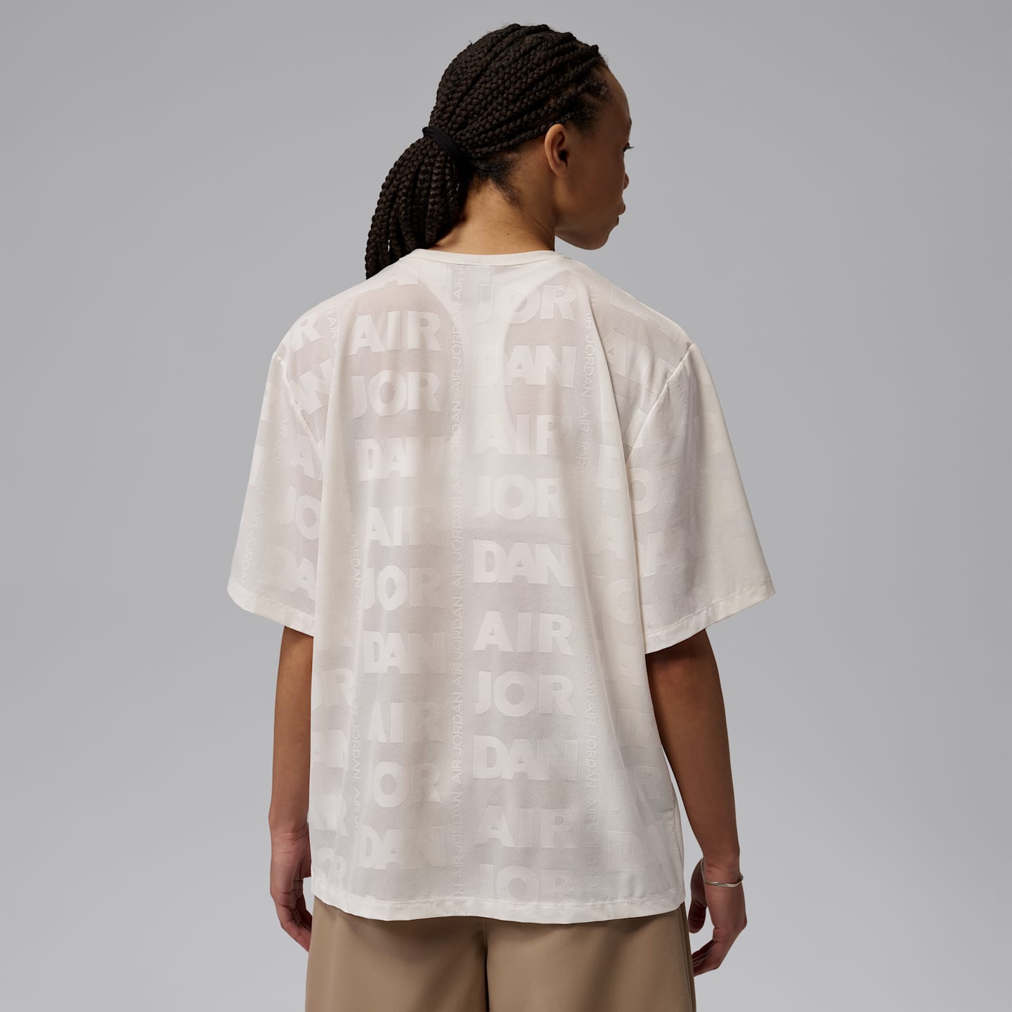 Женский топ Jordan Flight Open Knit Top, цвет: Бледная слоновая кость — фото 2
