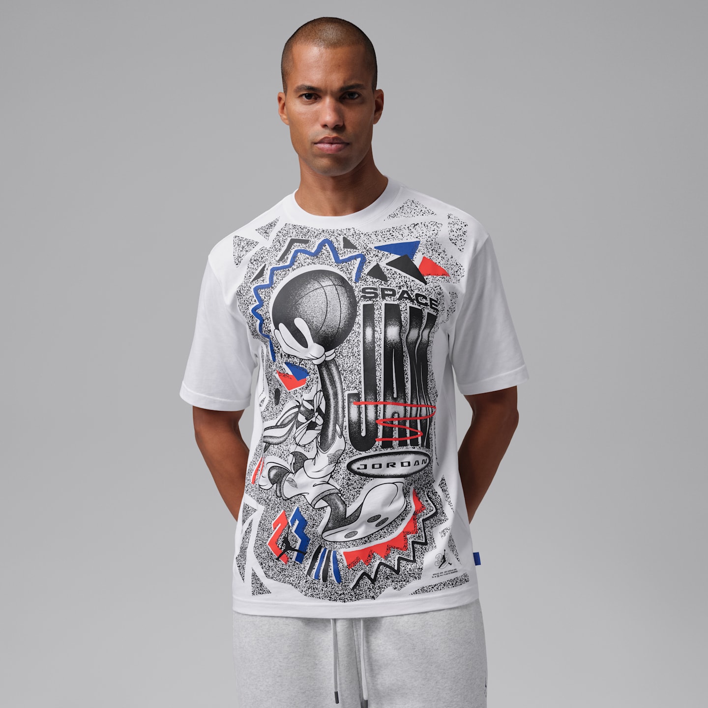 Мужская футболка Jordan Brooklyn Space Jam Bugs Bunny Crew-Neck, цвет: Белый — фото 1