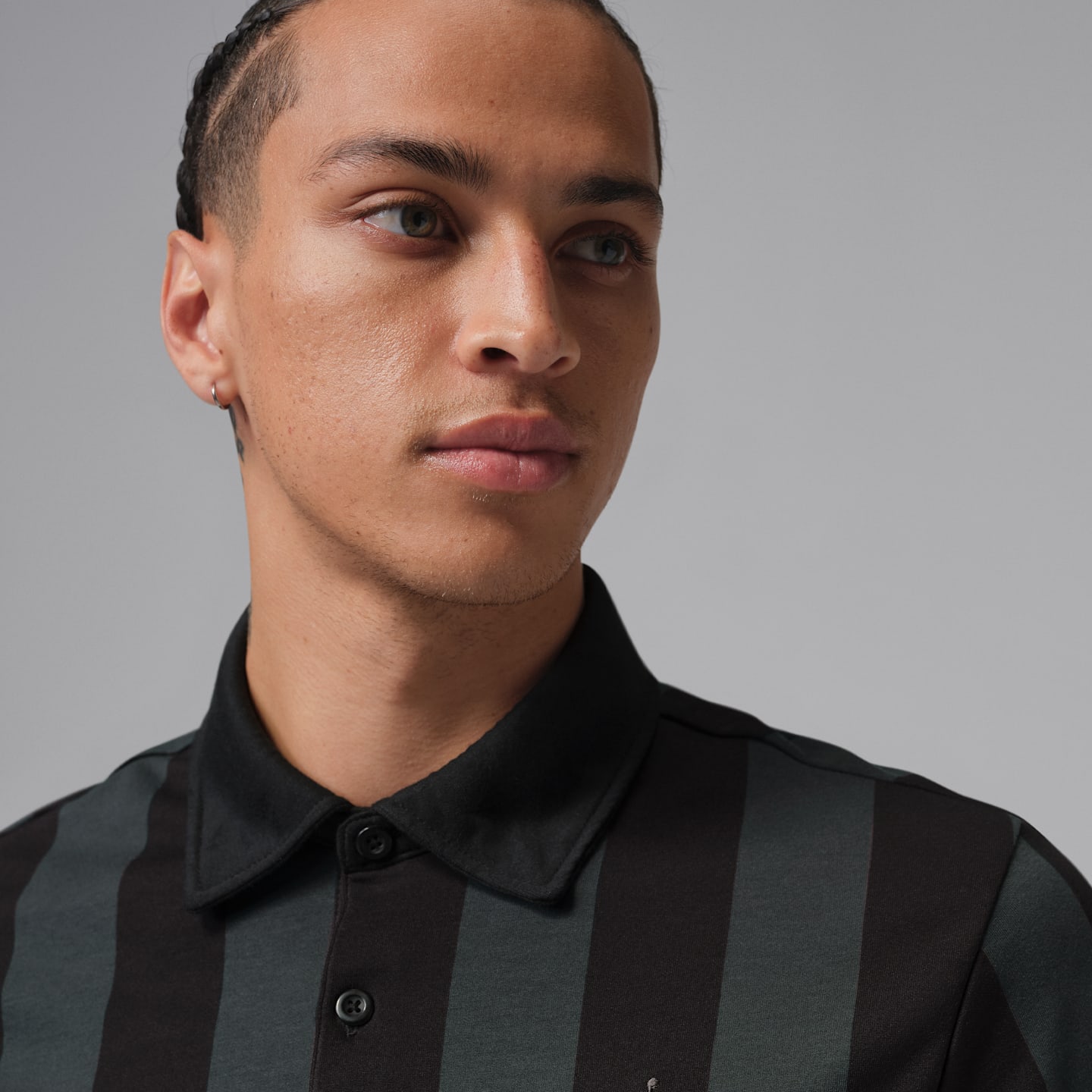 Мужское поло Jordan Sport Dri-FIT Printed Golf Polo, цвет: Чёрный / Почти чёрный — фото 3