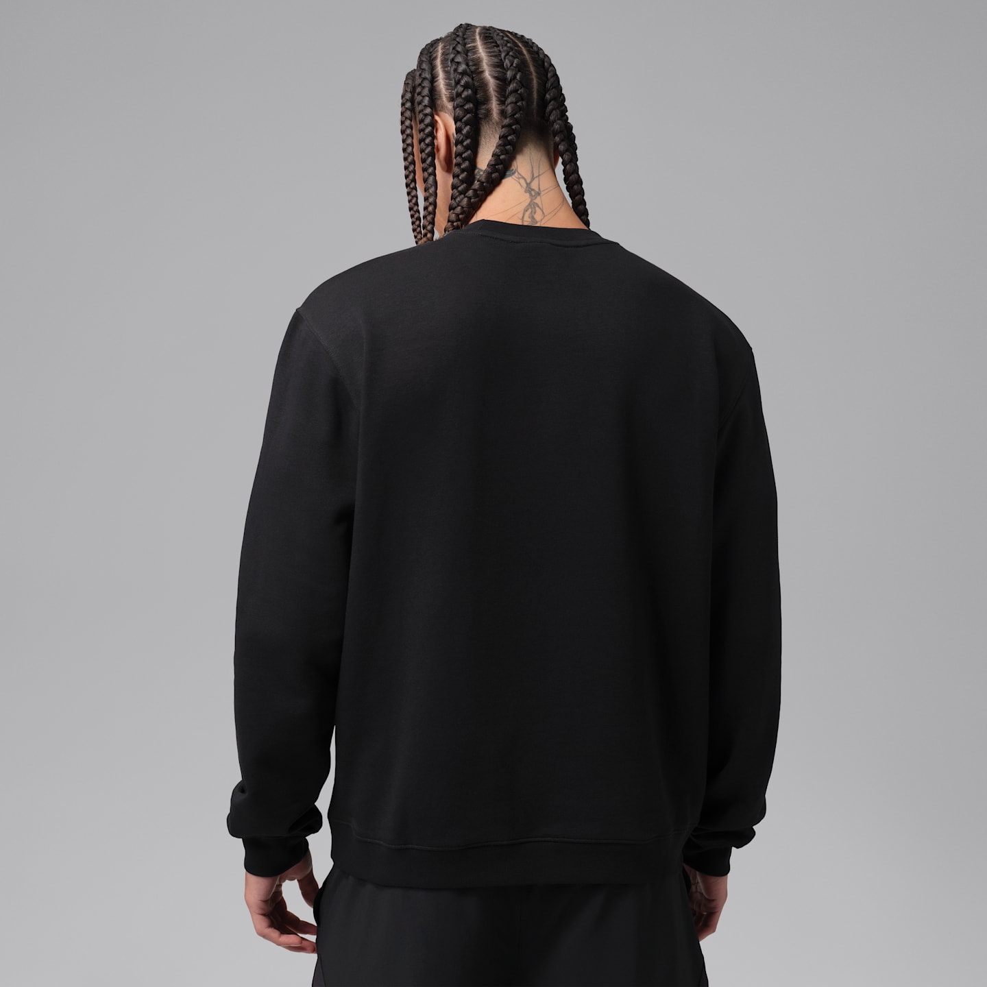 Мужской свитшот Jordan Sport Crossover Dri-FIT, цвет: Чёрный — фото 2