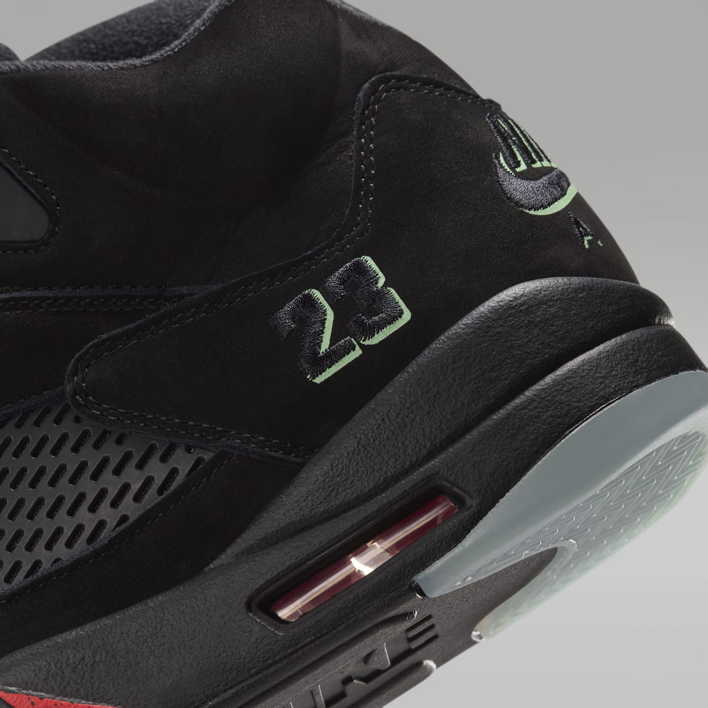 Детские кроссовки Jordan Air Jordan 5 Retro "Halloween, цвет: Чёрный / Красный, вариант 1 — фото 8