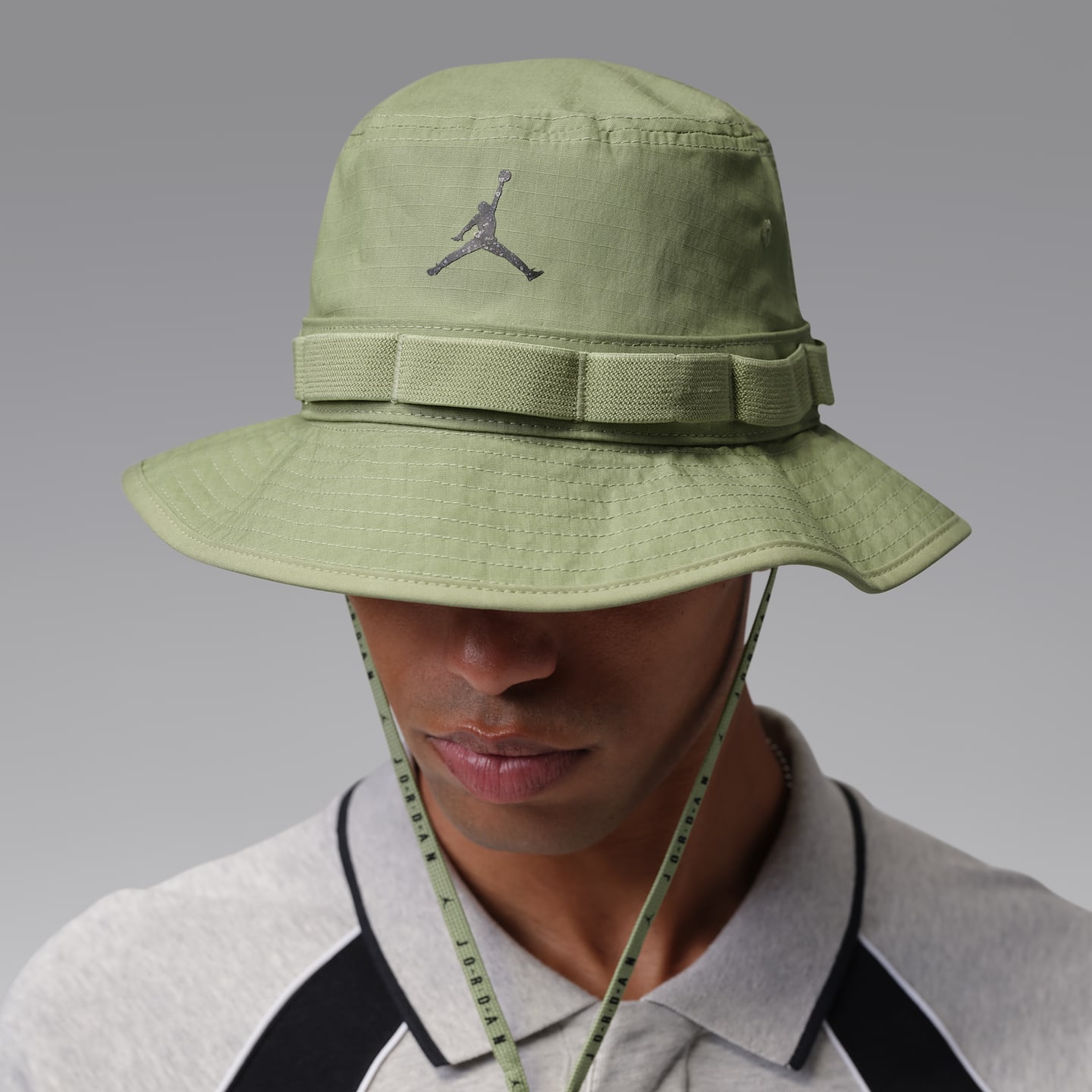 Мужская панама Jordan Apex Bucket Hat, цвет: Чёрный — фото 4