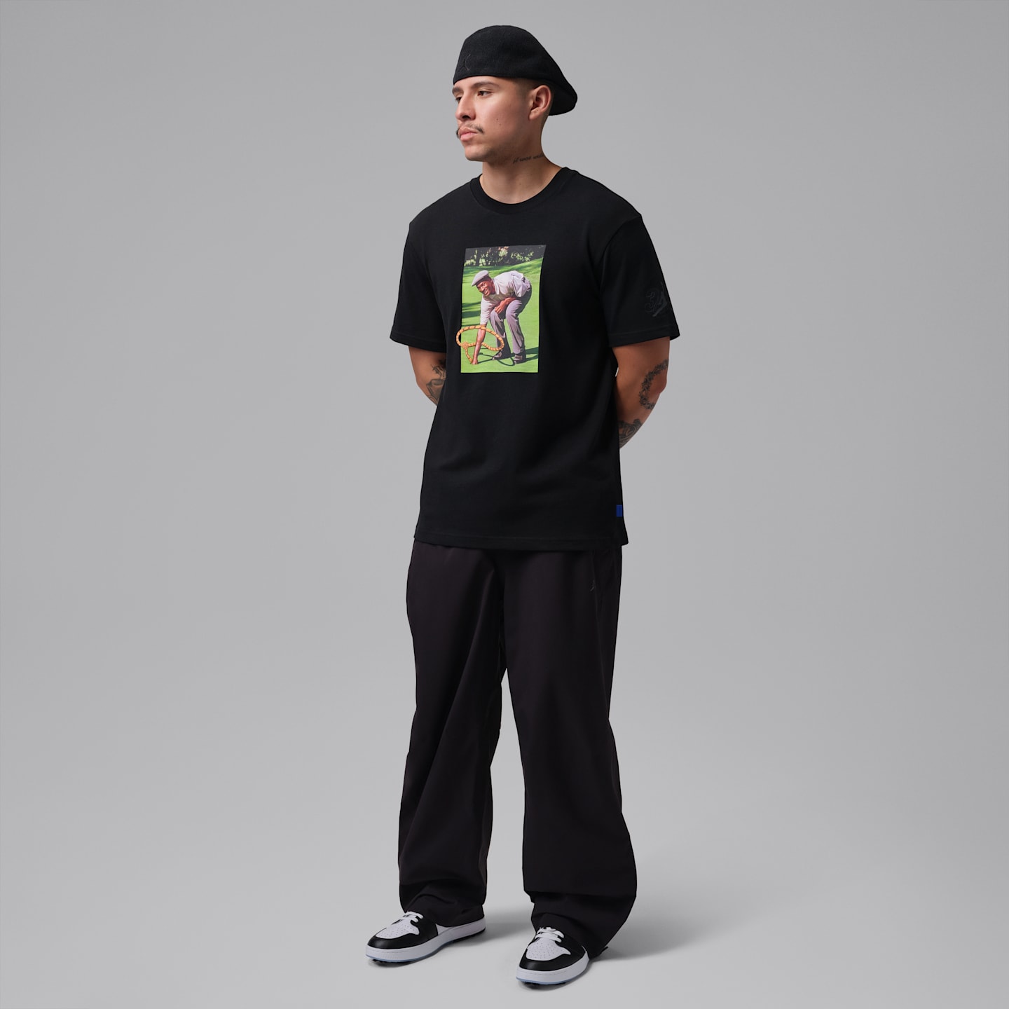 Мужская футболка Jordan Dri-FIT Space Jam Golf T-Shirt, цвет: Чёрный — фото 8