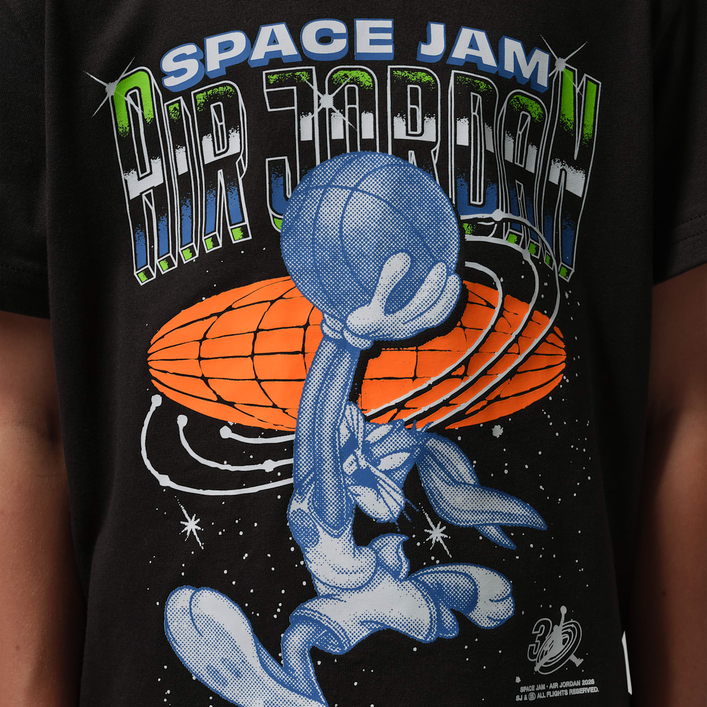 Детская футболка Jordan Space Jam 30 Bugs Slam, цвет: Чёрный — фото 4