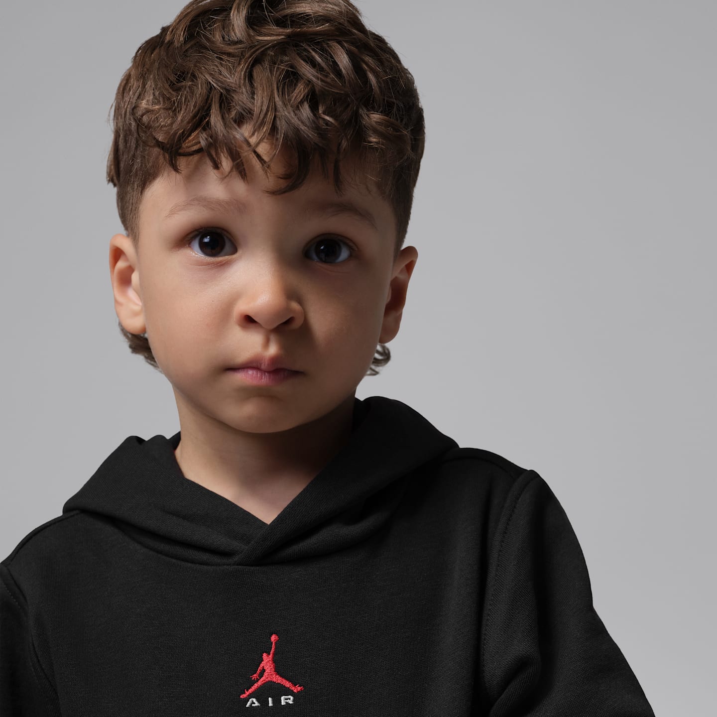 Детский комплект Jordan Brooklyn с флисовым худи, 2 предмета, цвет: Чёрный — фото 4