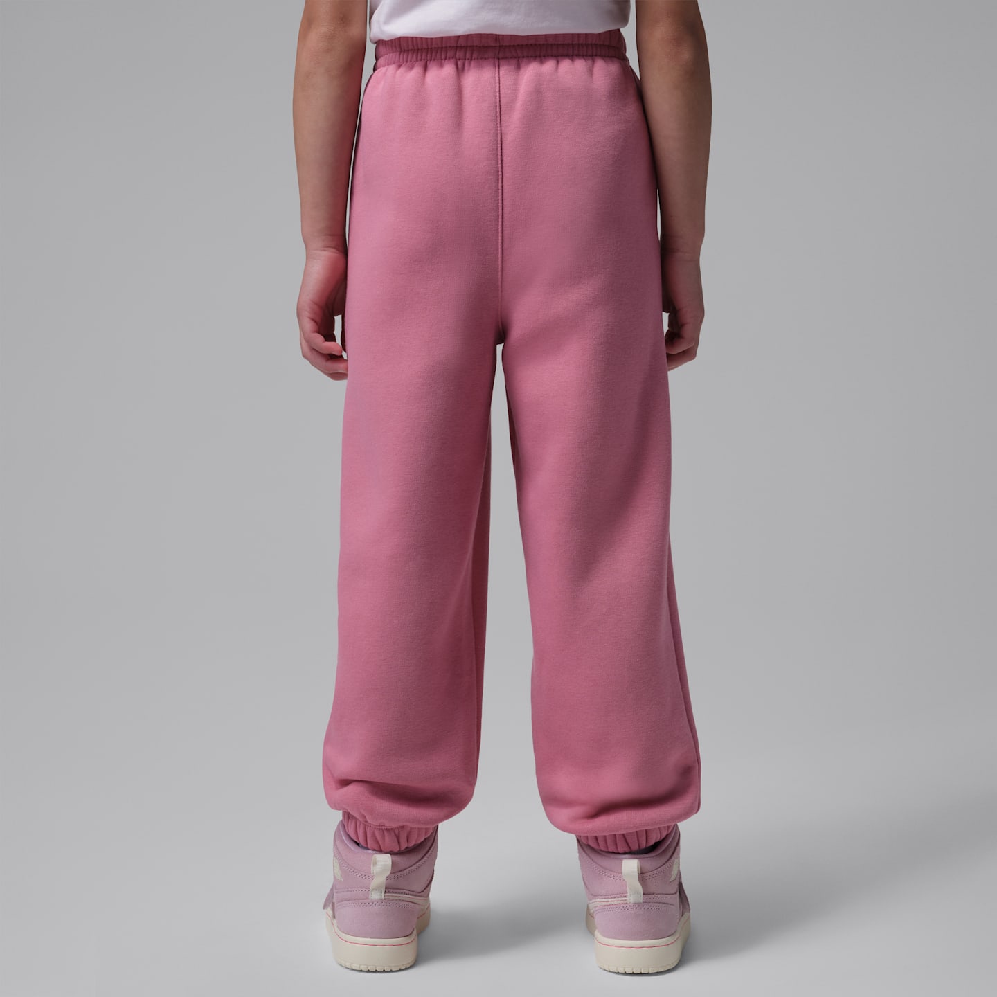 Детские брюки Jordan Fleece, цвет: Пустынный ягодный — фото 2