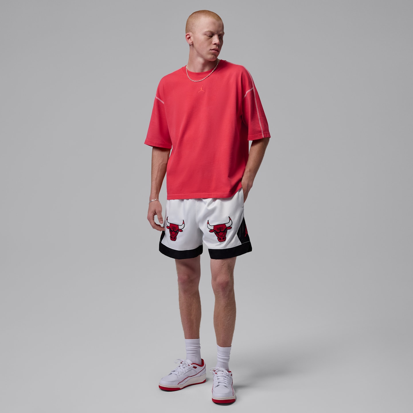 Мужские шорты Jordan Flight Muay Thai, цвет: Молочный / Чёрный — фото 8