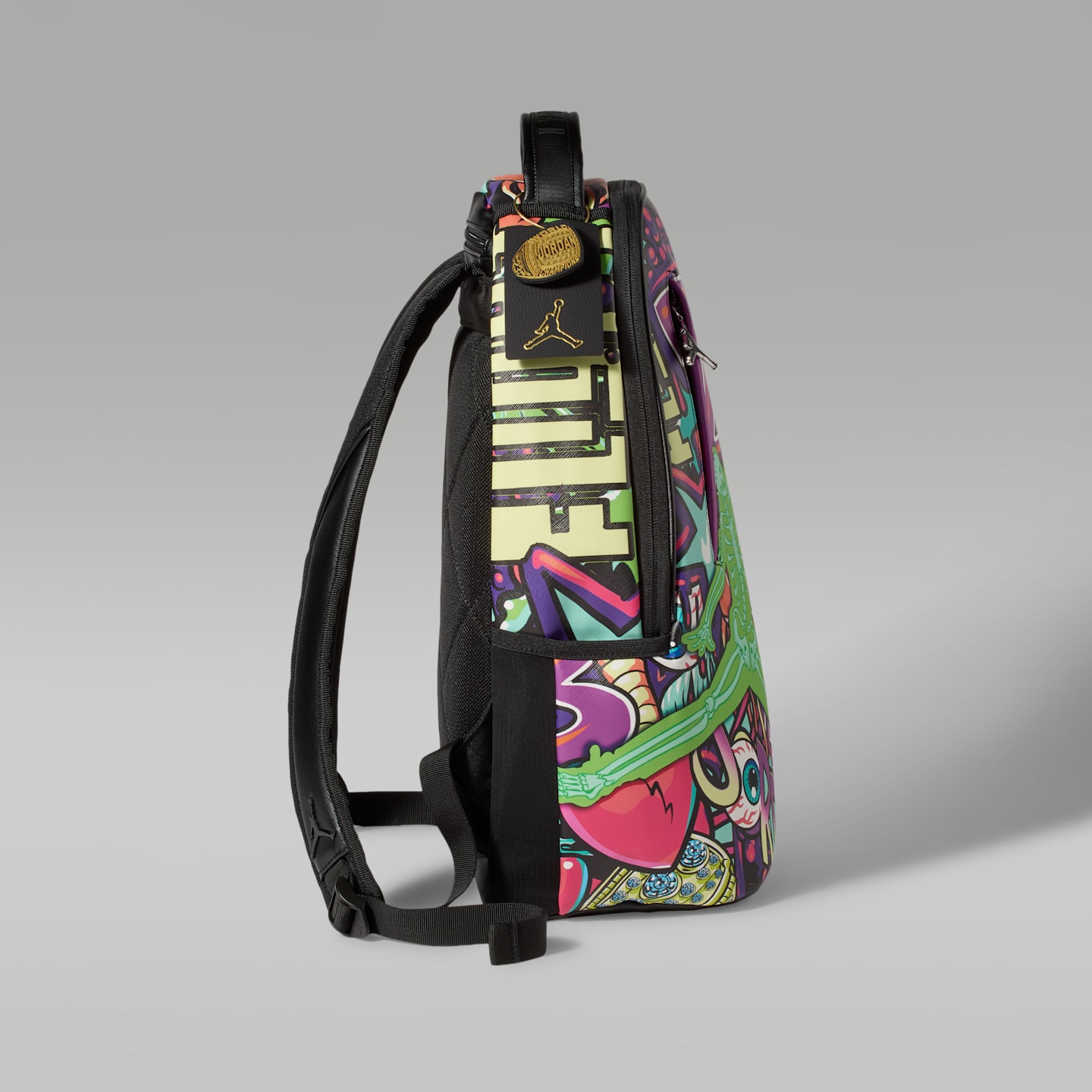 Рюкзак Jordan 6 Rings Graffiti (26L), цвет: Чёрный / Разноцветный — фото 3