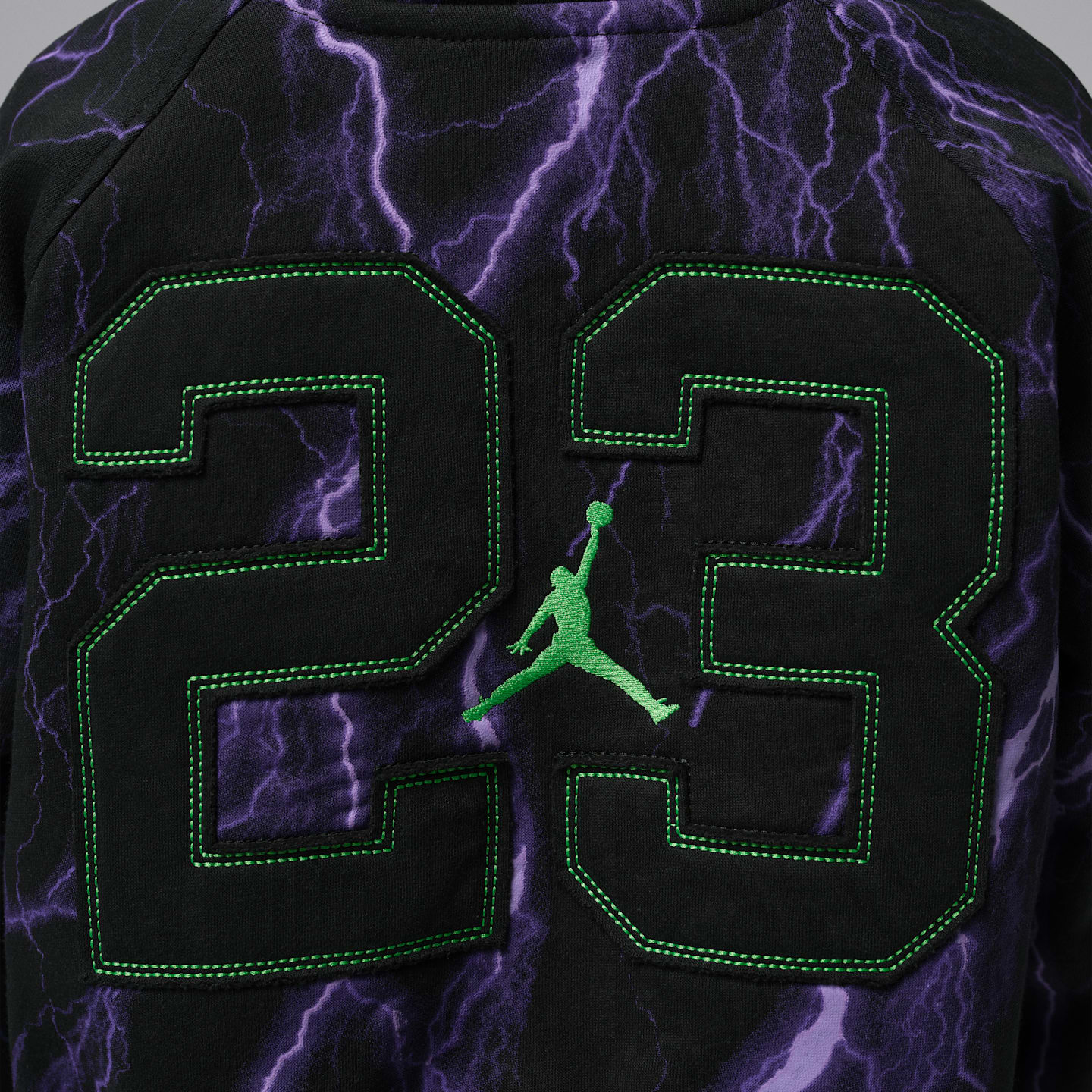 Детское худи Jordan Shock and Ahhh Fleece Pullover, цвет: Чёрный — фото 6