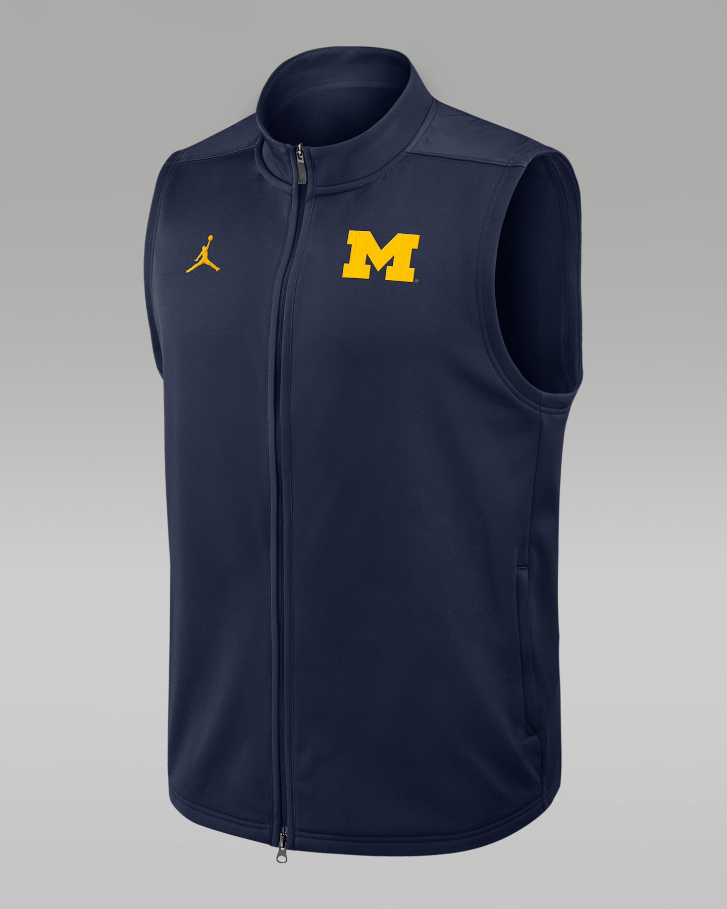 Мужской жилет на молнии Jordan Brand Therma-FIT College Michigan Victory, цвет: Тёмно-синий — фото 3