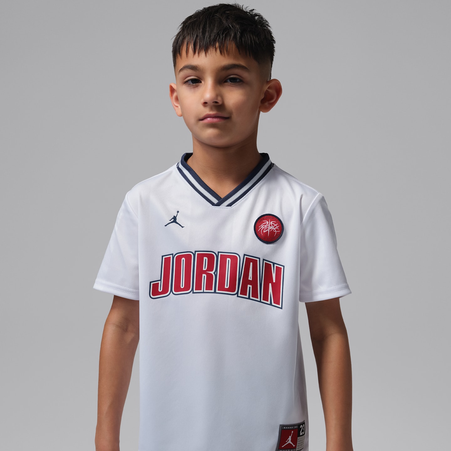 Детский комплект Jordan Sport из джерси и сетчатых шорт, цвет: Полуночный тёмно-синий — фото 3