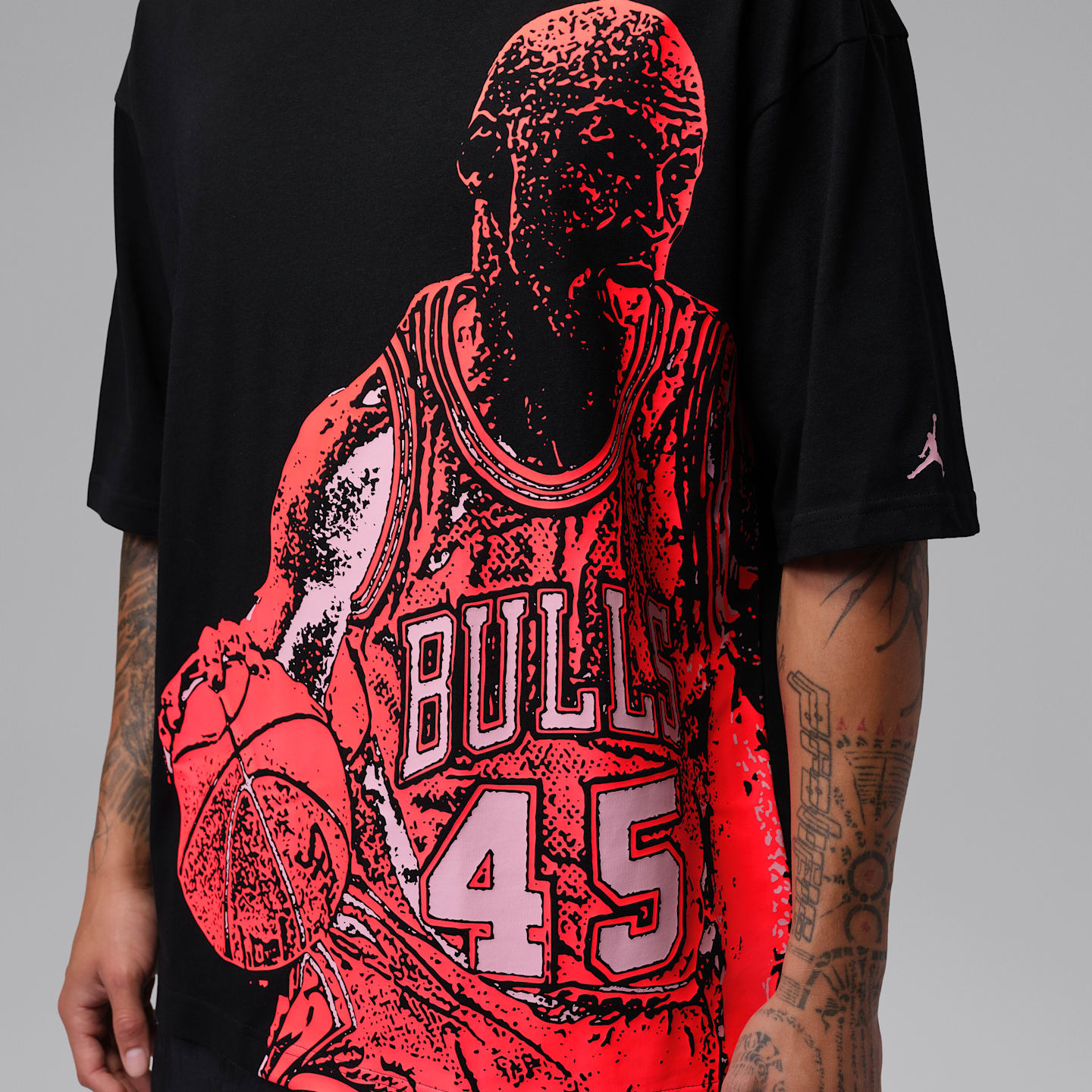 Мужская футболка Jordan Sport Dri-FIT Graphic, цвет: Чёрный — фото 4