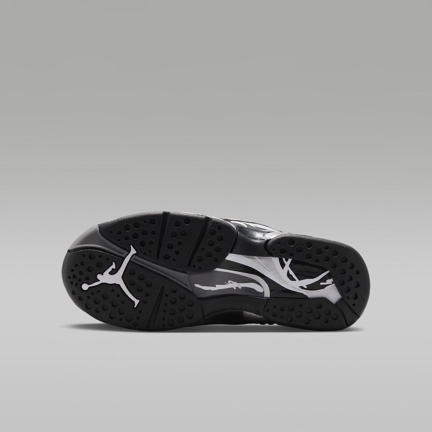 Детские кроссовки Air Jordan 8 Retro "Chrome", цвет: Чёрный / Графитовый — фото 2