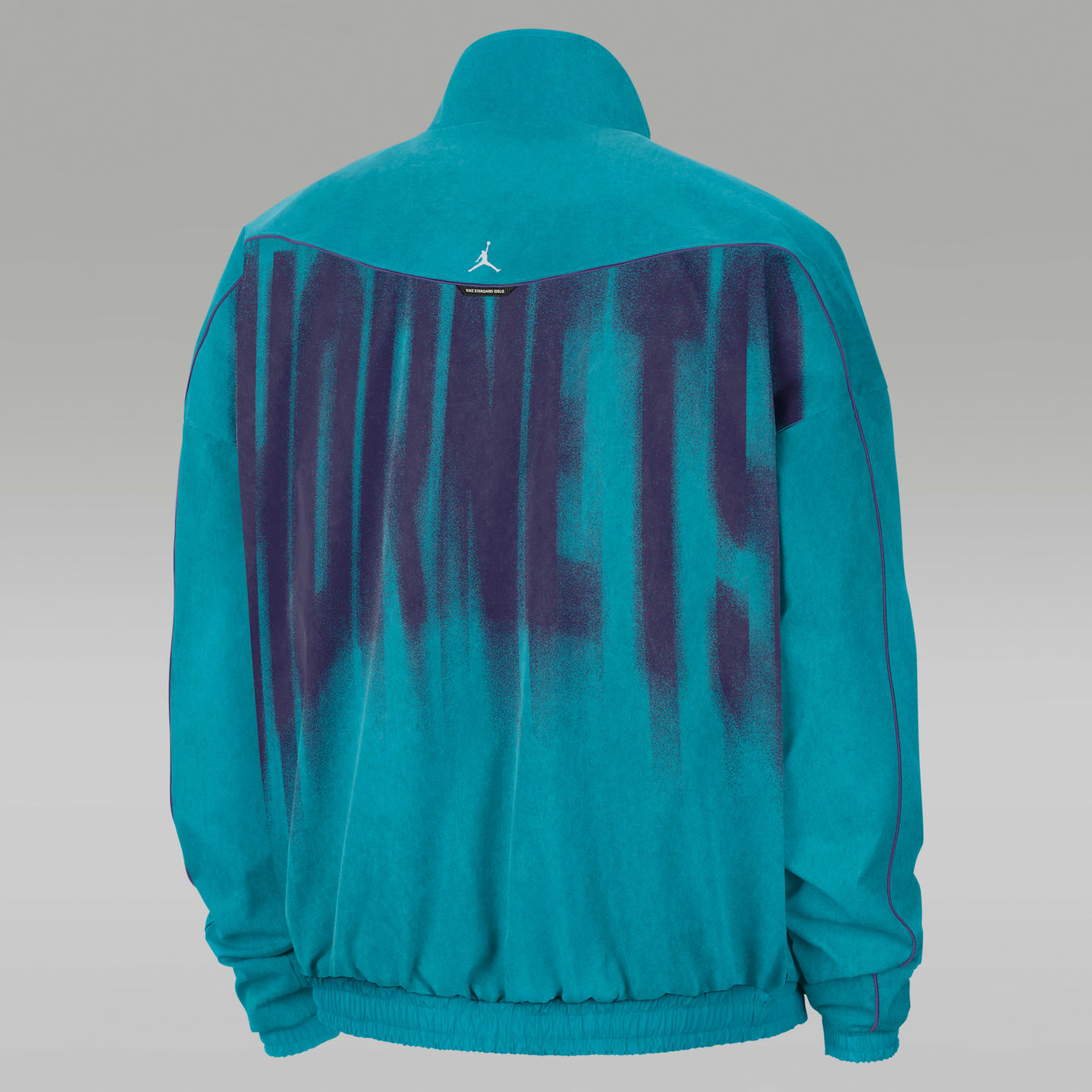 Мужская куртка Nike Charlotte Hornets Standard Issue Basketball Woven, цвет: Бирюзовый / Орхидея — фото 2