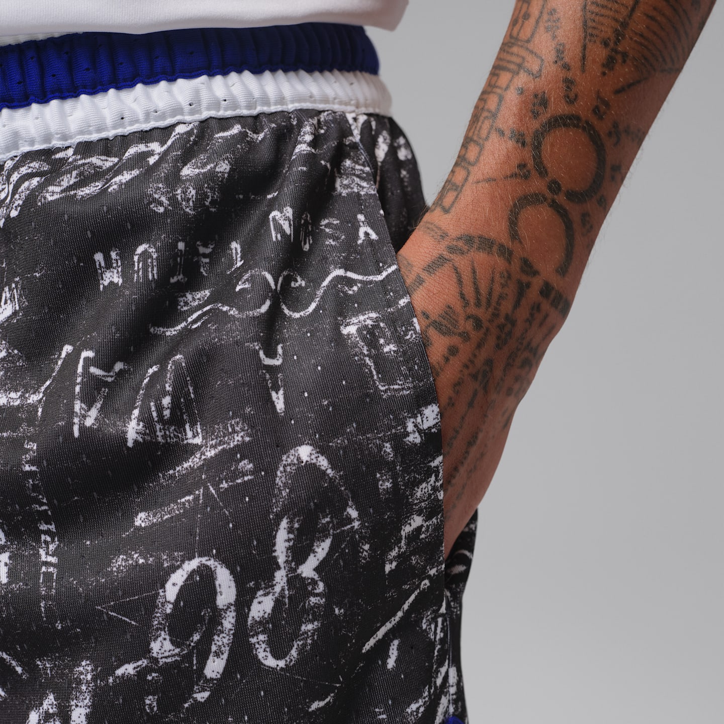 Мужские баскетбольные шорты Nike Tatum Sport Diamond Dri-FIT, цвет: Белый — фото 4