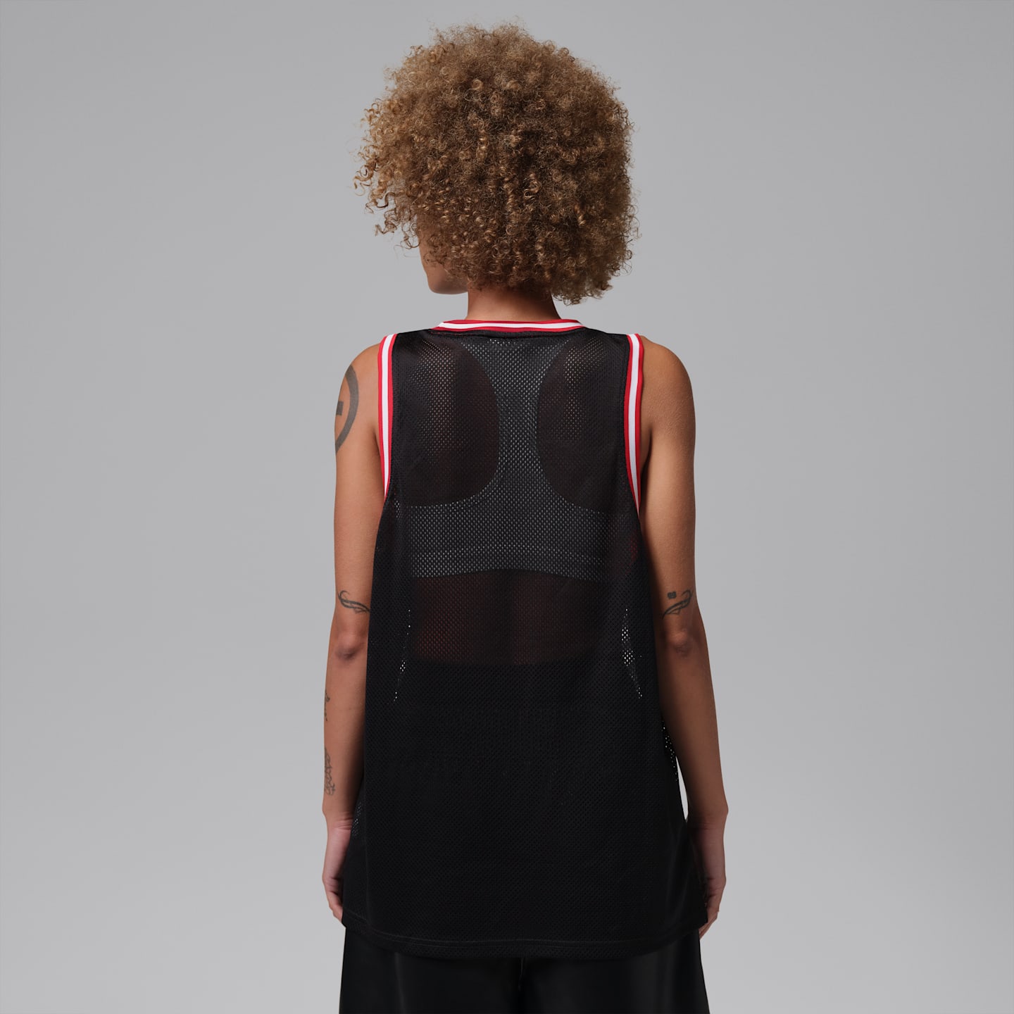 Женский топ Jordan Brooklyn Jersey, цвет: Чёрный / Красный — фото 2