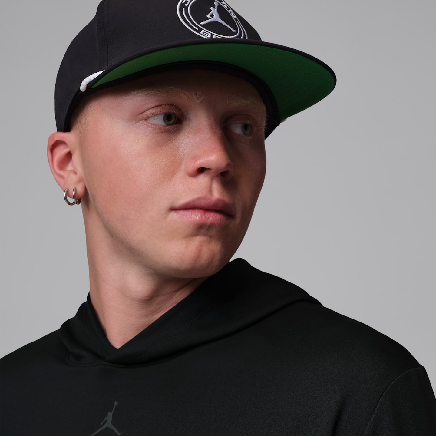 Мужское худи для гольфа Jordan Dri-FIT, цвет: Чёрный / Почти чёрный — фото 3