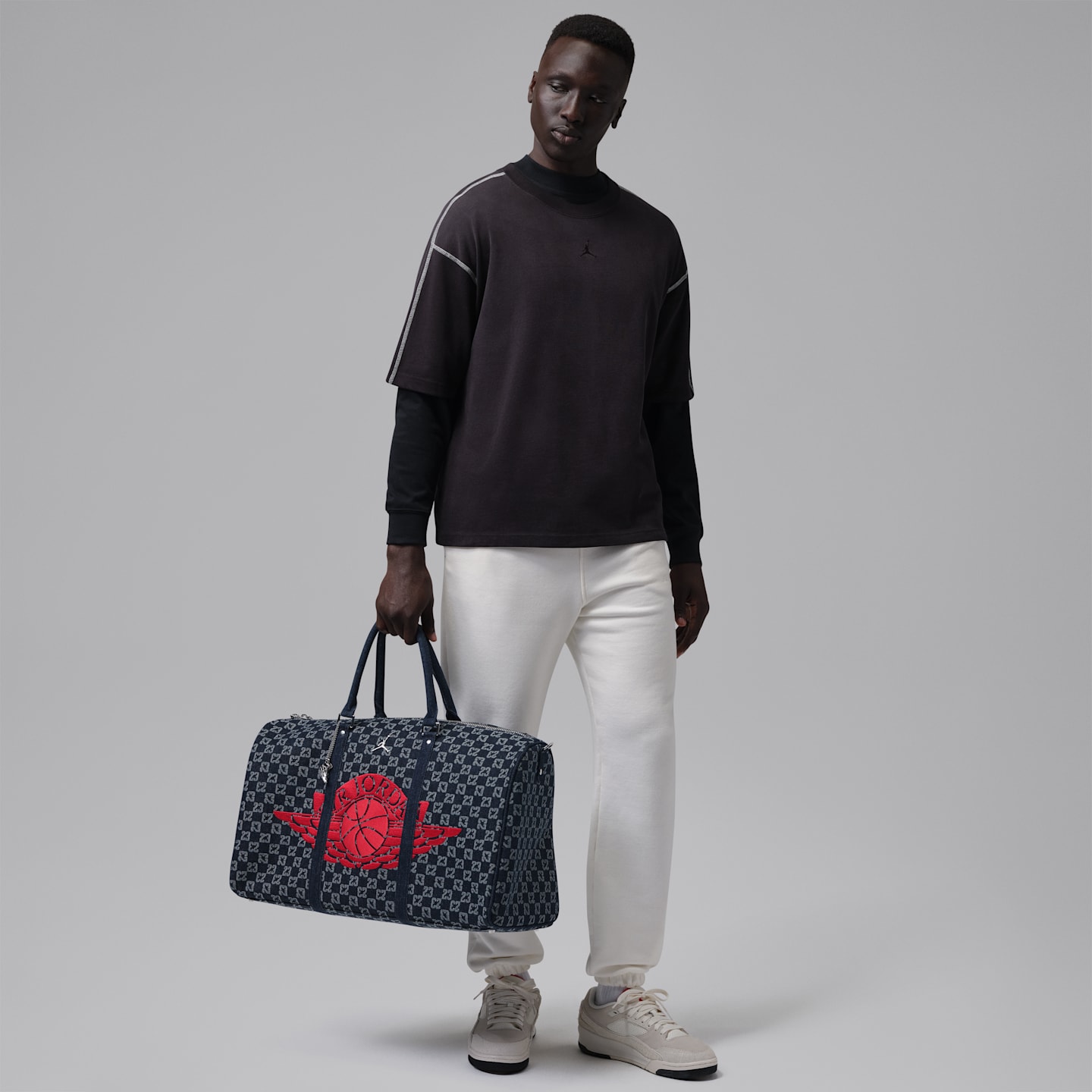 Мужская сумка Jordan Monogram Duffel (40L), цвет: Индиго синий — фото 7