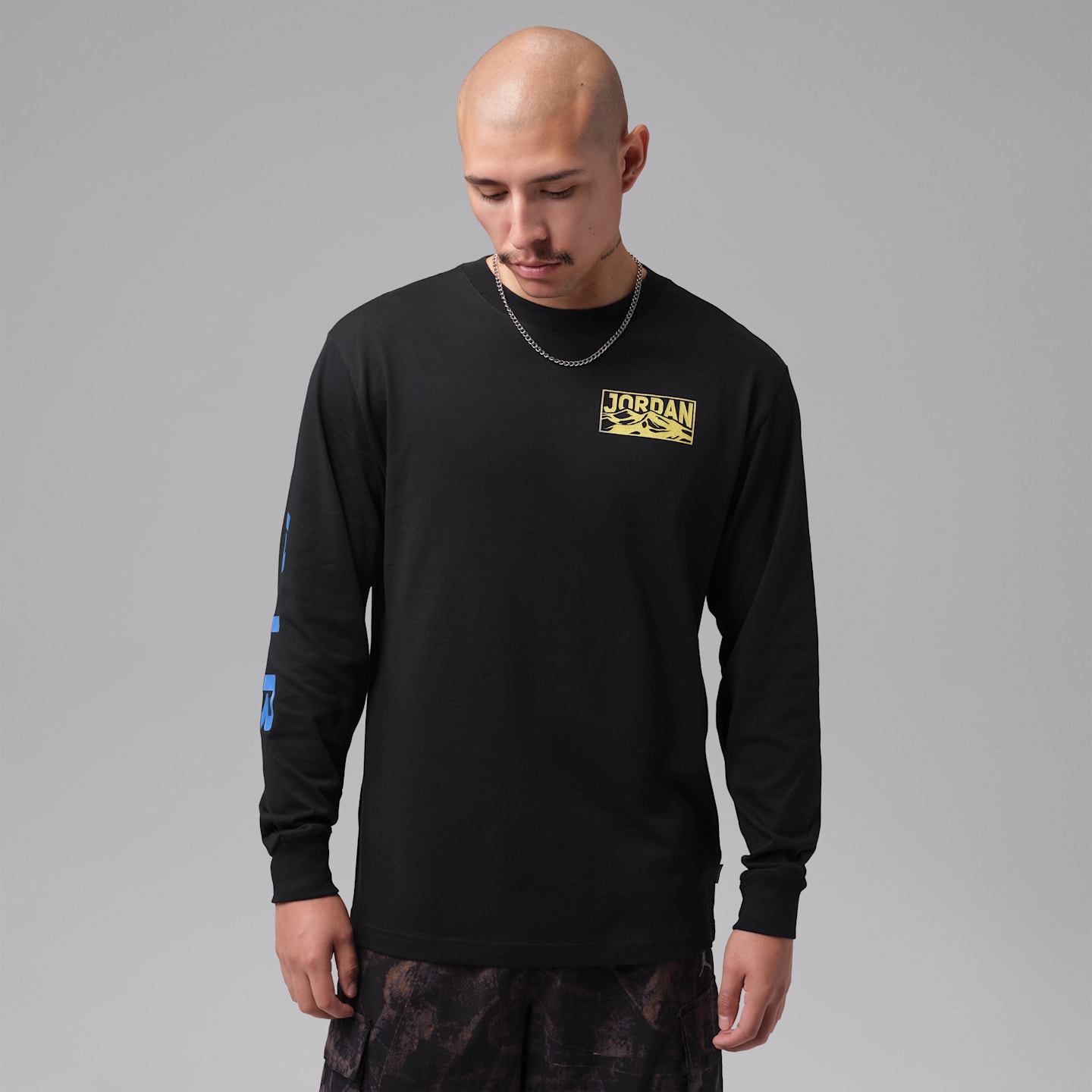 Мужская футболка Jordan Flight Mountainside Long-Sleeve, цвет: Чёрный — фото 2