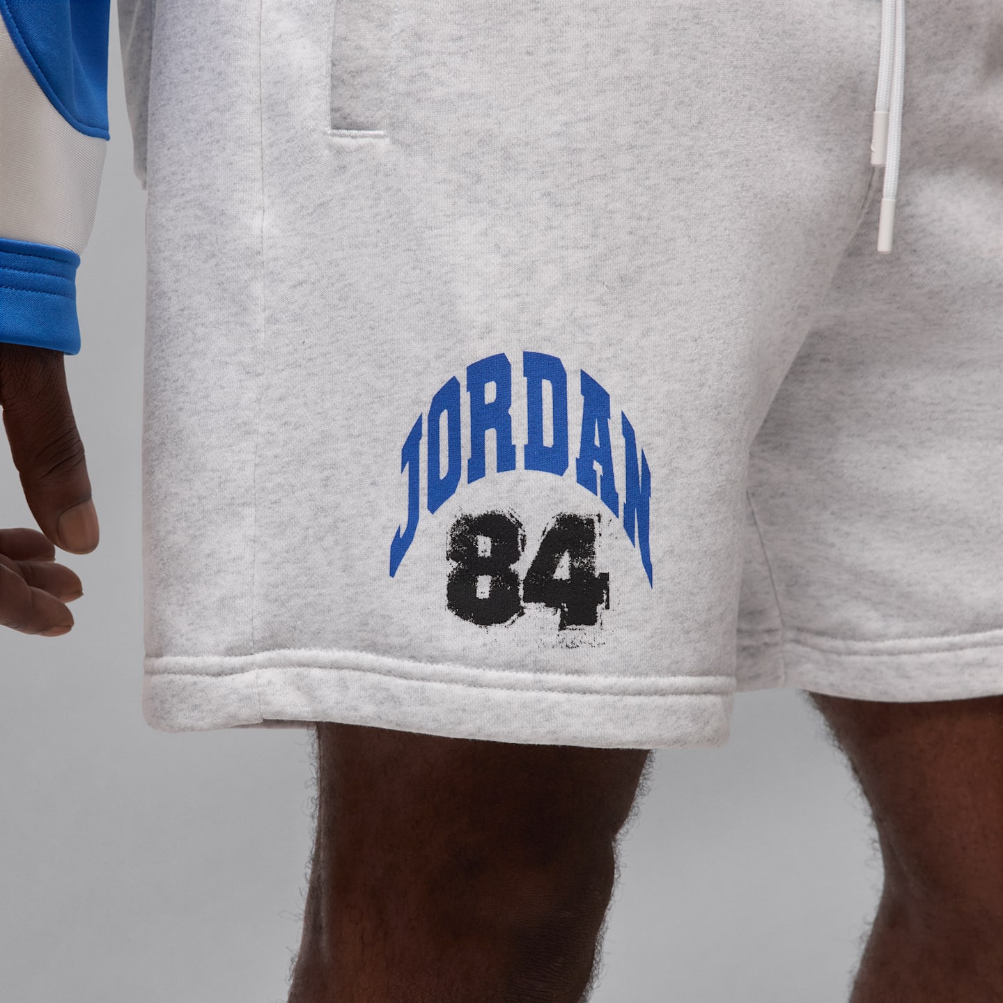 Мужские шорты Jordan Brooklyn Collegiate, цвет: Берёзовый меланжевый / Чёрный — фото 6