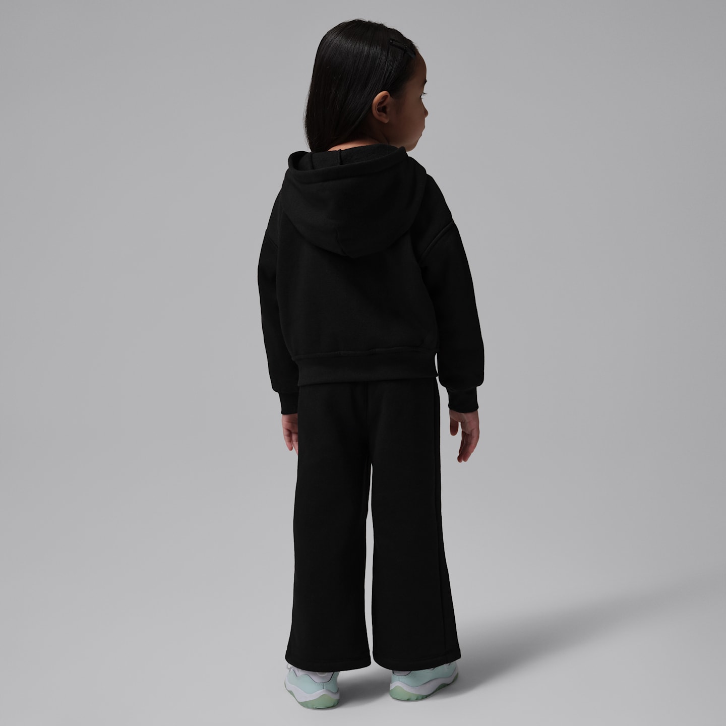 Детские худи Jordan Brooklyn Fleece Baby (12-24M) 2-Piece Full-Zip Set, цвет: Чёрный — фото 2
