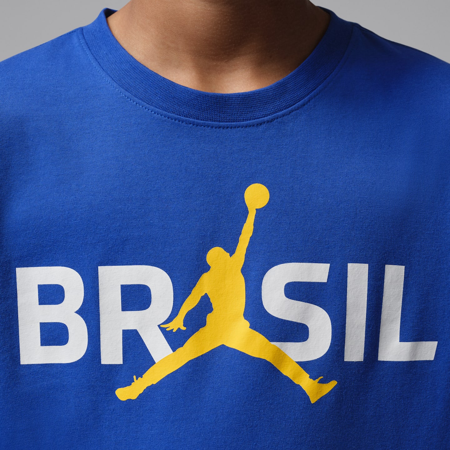 Детская футболка Jordan '85 Logo P6, цвет: Синий / Белый — фото 4