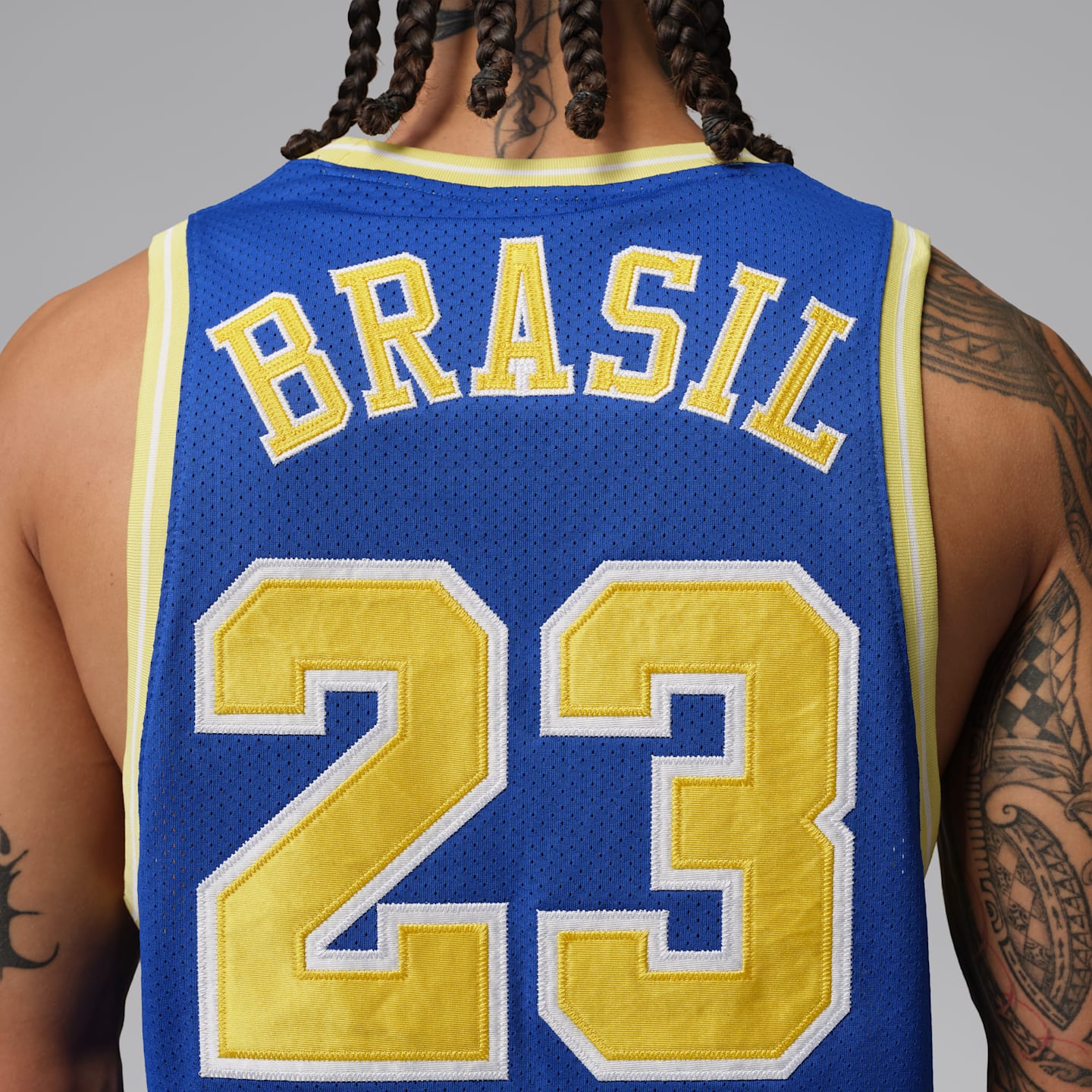 Мужской топ Jordan Essentials Mesh Jersey, цвет: Королевский синий — фото 5